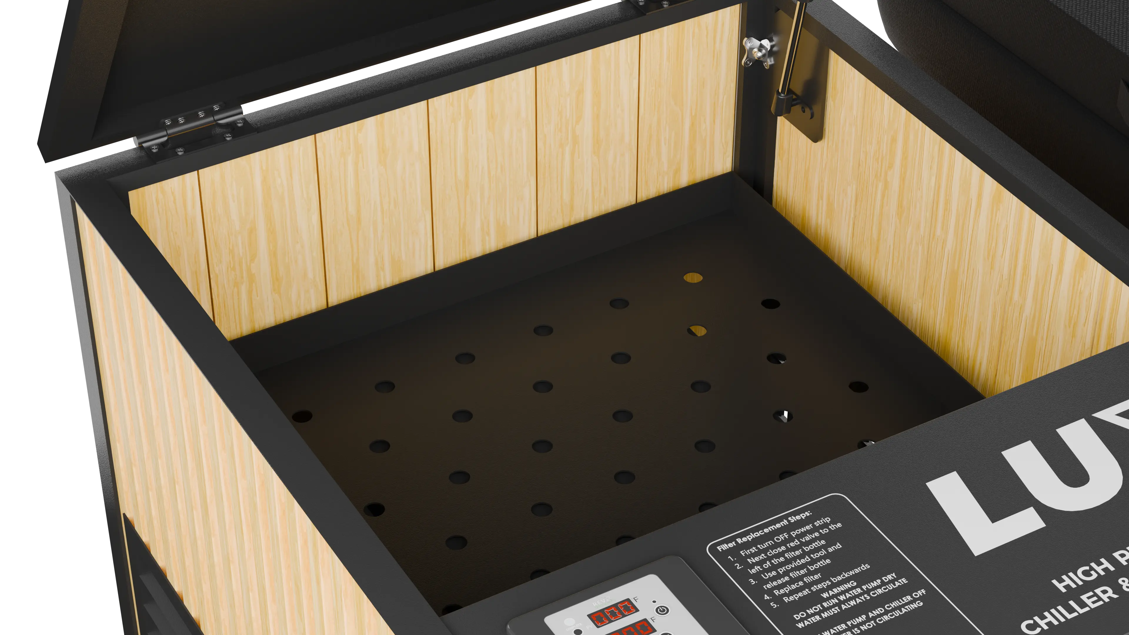 RevX Acrylic X Tub Cold Plunge + LUX High Performance Chiller and Filtration System RevX Wellness