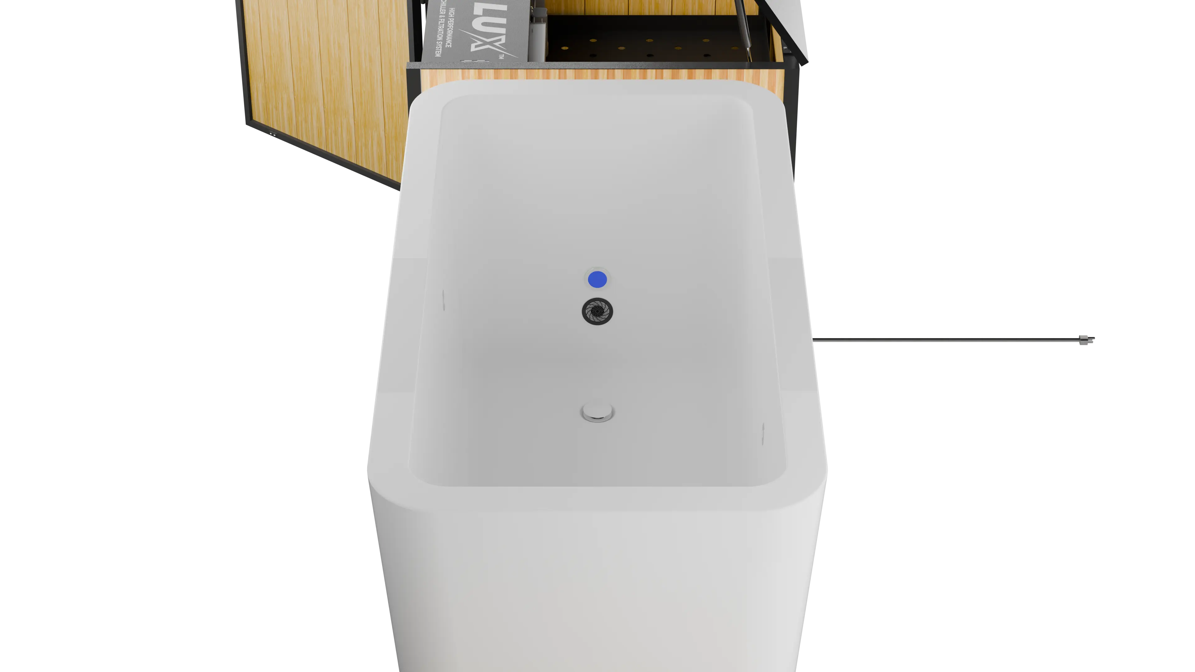 RevX Acrylic X Tub Cold Plunge + LUX High Performance Chiller and Filtration System RevX Wellness