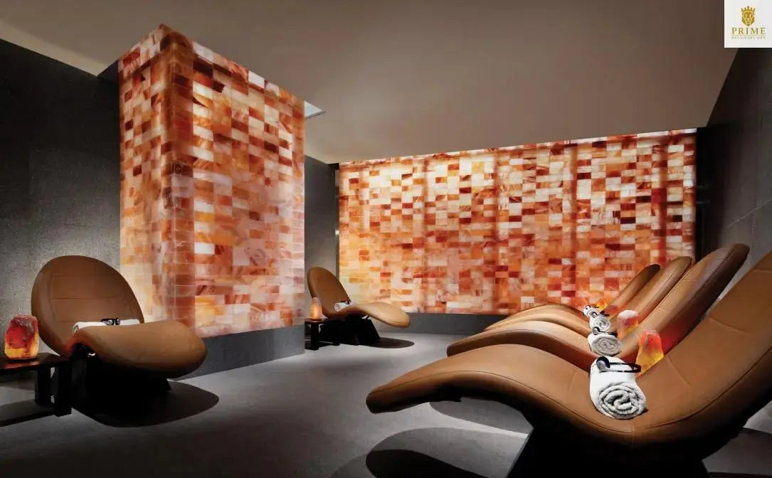 Himalayan Salt Room 4' x  4' Surface Area - 16 Sq feet - 8"x8"x2" Black Tai Salt Co.