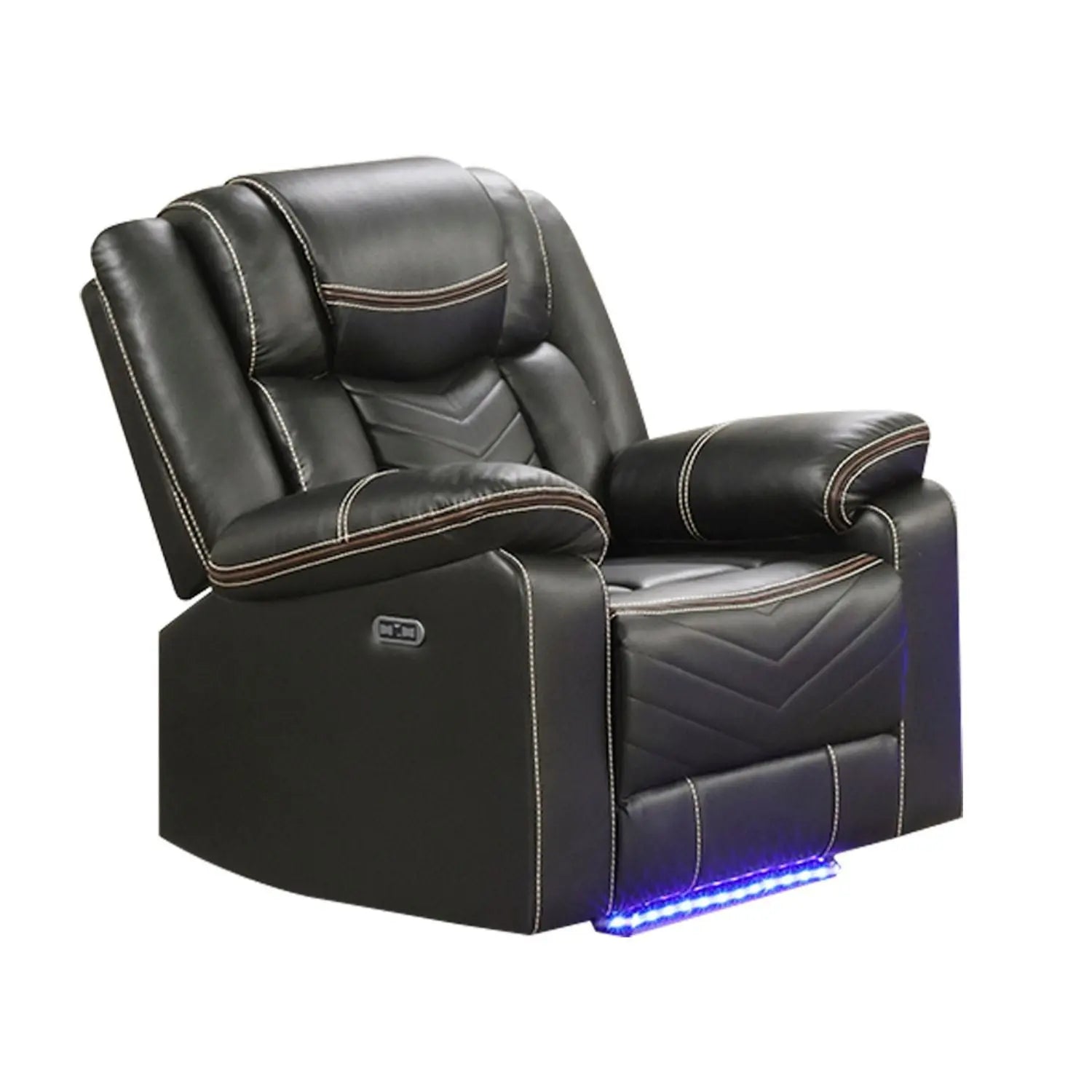 Challenger - LED Power Recliner Chair Unique Piece Furniture