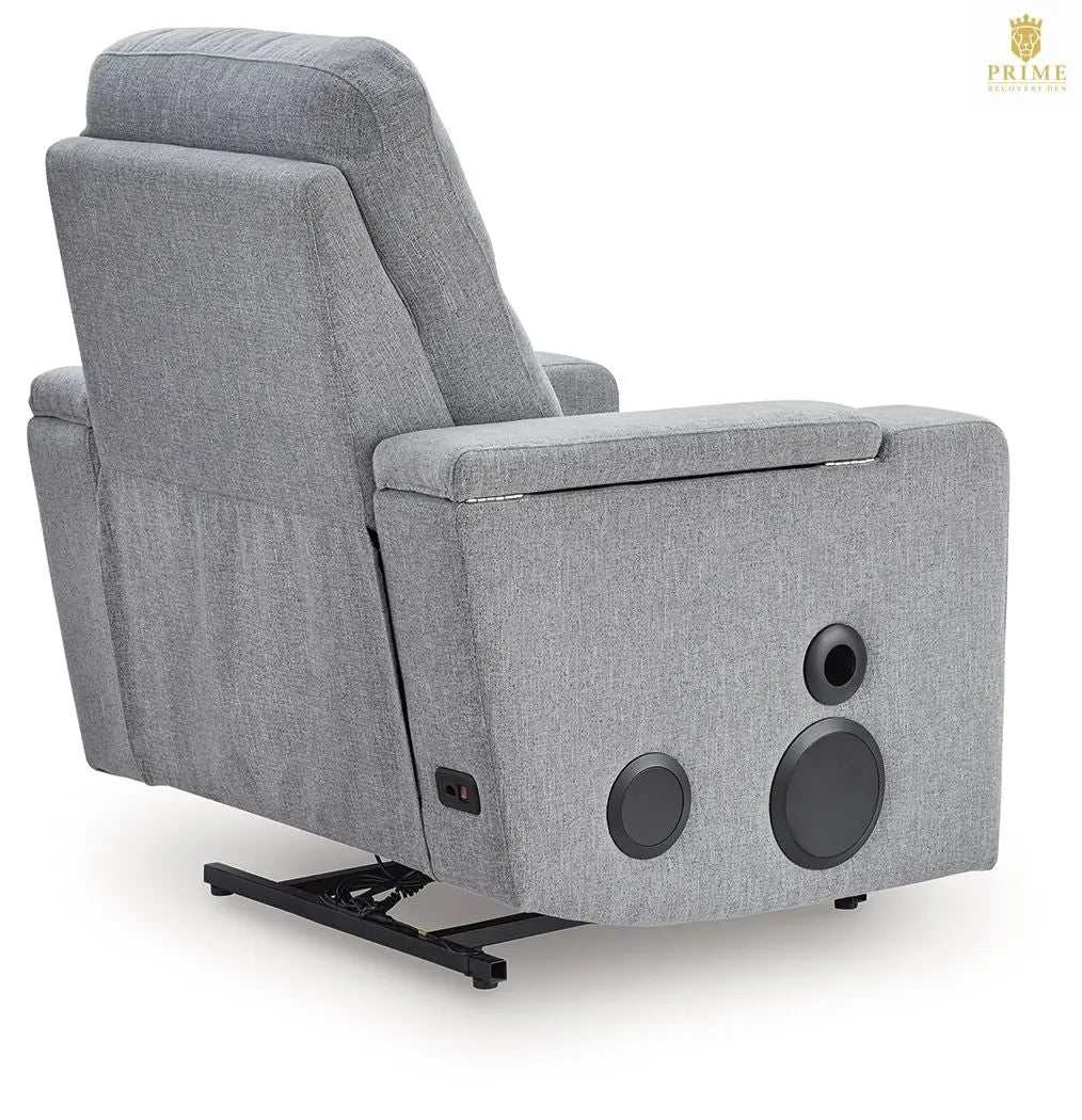 Pineland - Glider Power Recliner With Audio System - Pewter