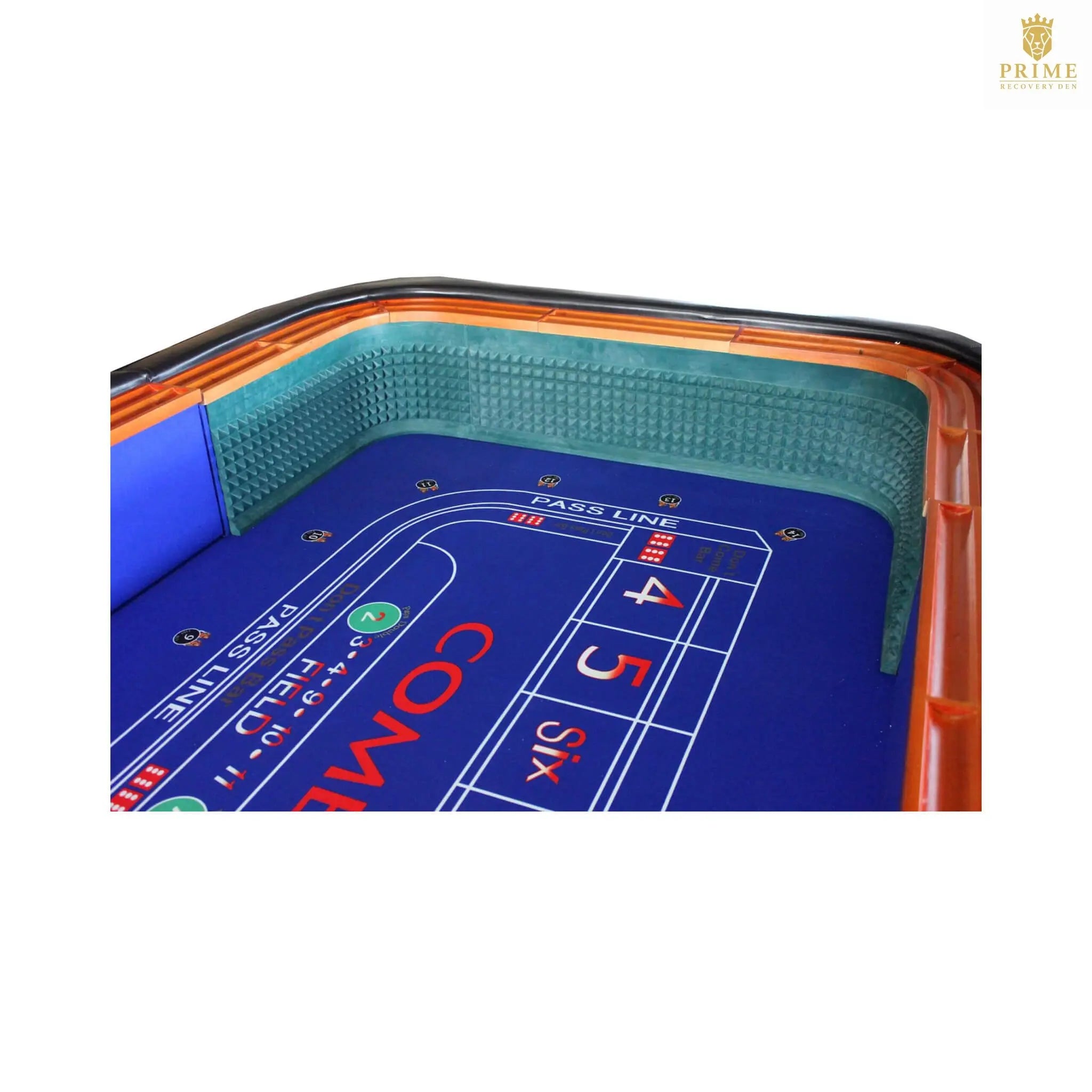 12FT Deluxe Casino Craps Game Table With Full Drink Rail (SAK68021) SAKSBY WHOLESALE