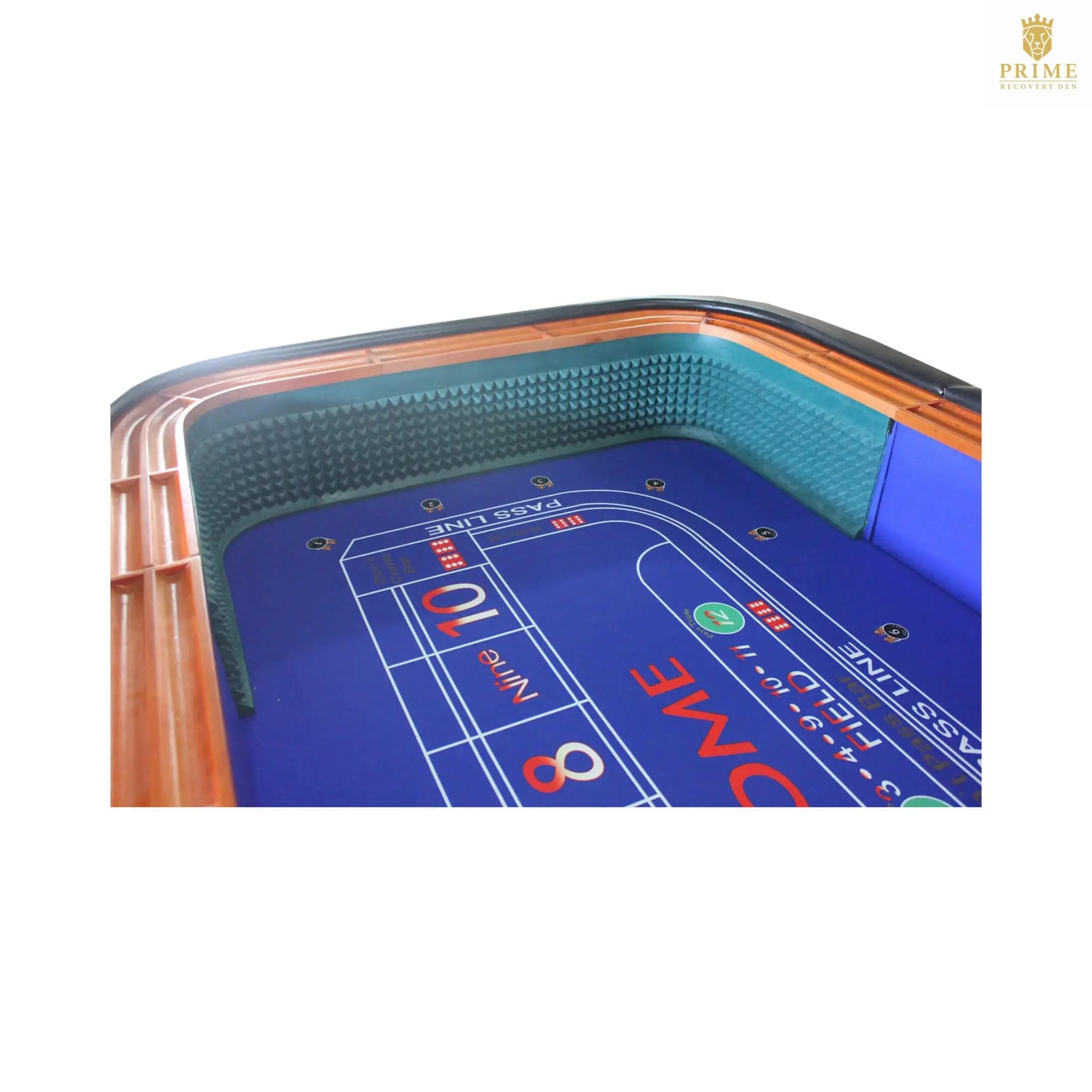12FT Deluxe Casino Craps Game Table With Full Drink Rail (SAK68021) SAKSBY WHOLESALE