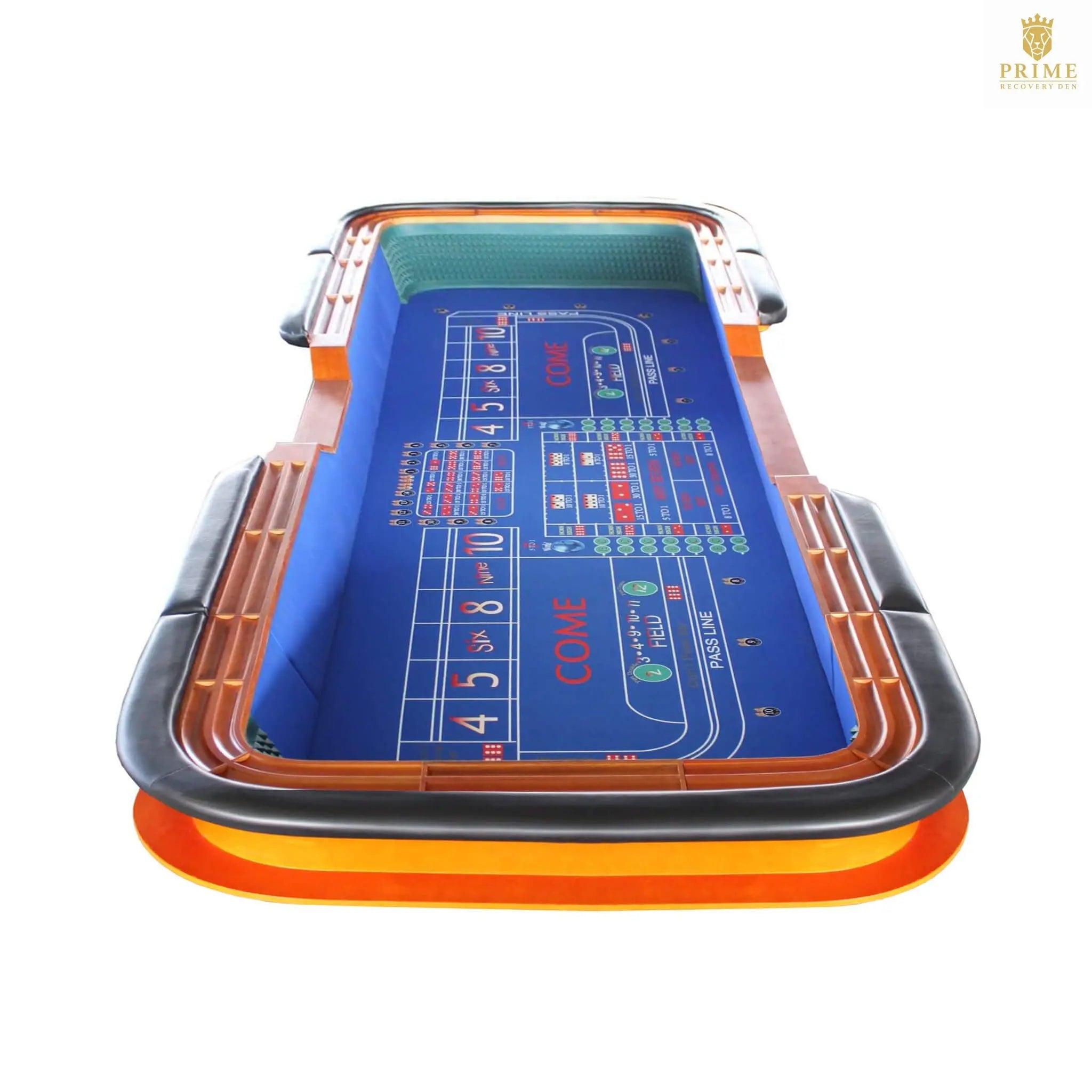 12FT Deluxe Casino Craps Game Table With Full Drink Rail (SAK68021) SAKSBY WHOLESALE