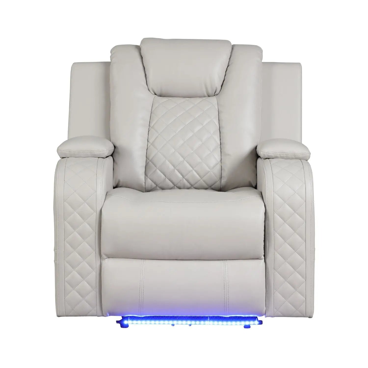 Benz - LED & Power Recliner Chair With Adjustable Headrest Unique Piece Furniture