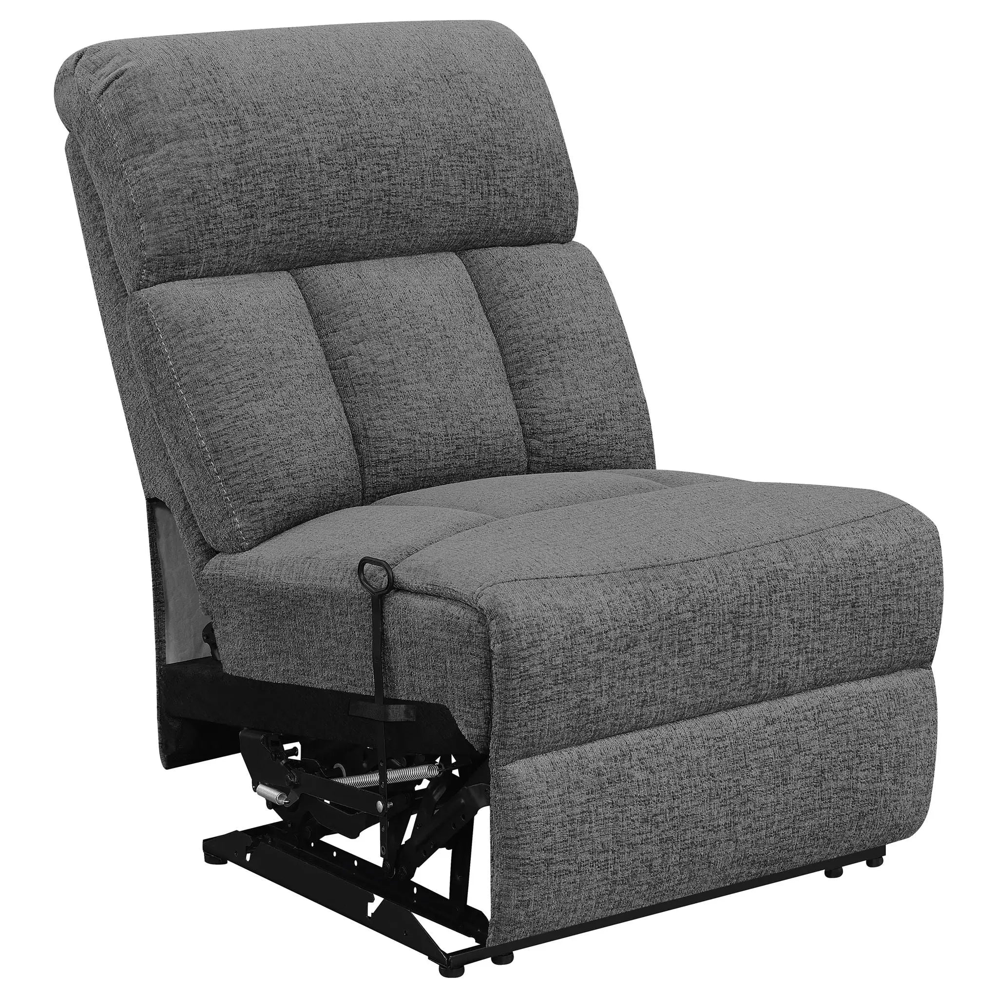 Bahrain 5-piece Upholstered Home Theater Seating Charcoal Unique Piece Furniture