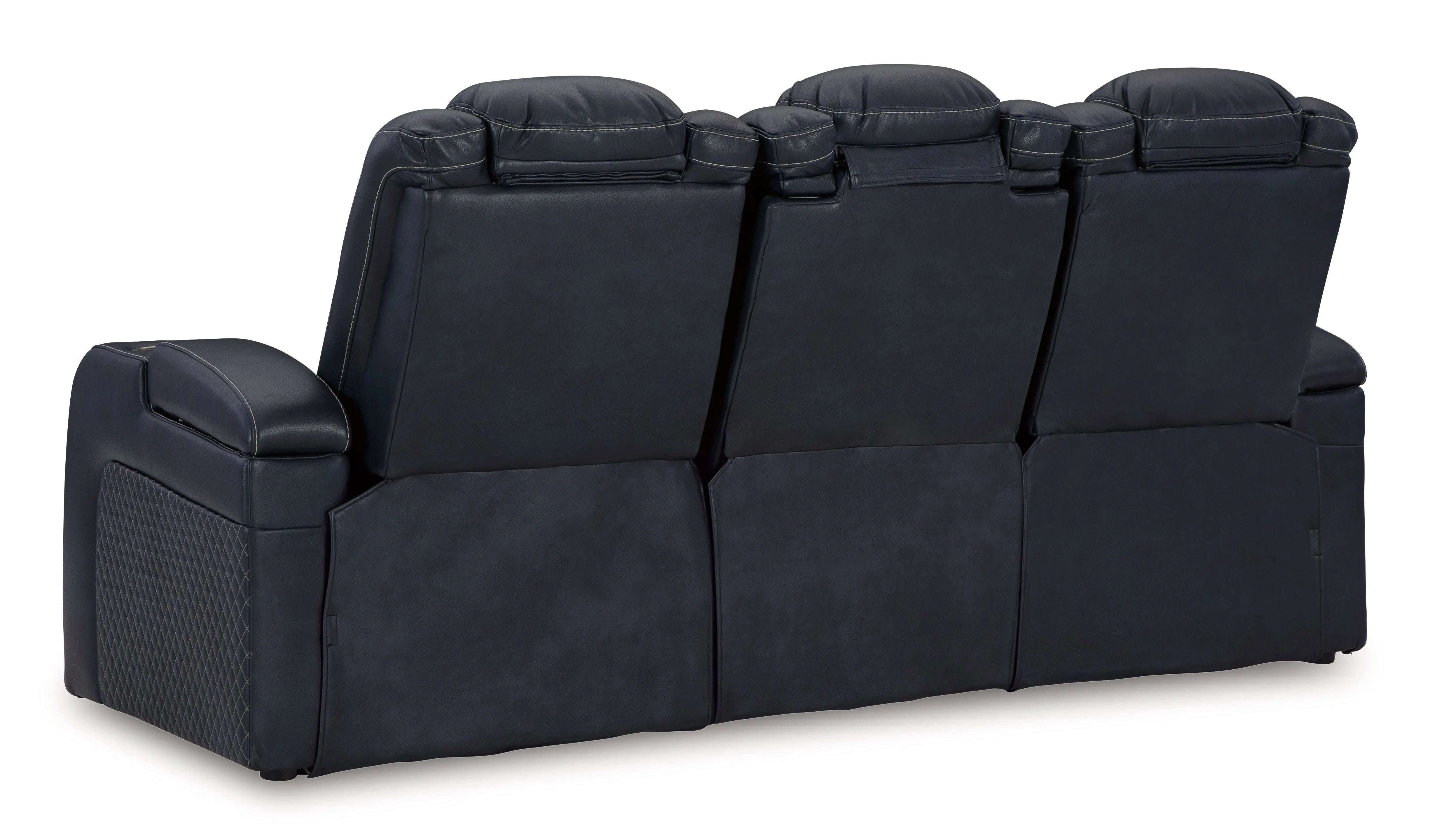 Fyne-dyme - Power Reclining Sofa With Adj Headrest Unique Piece Furniture
