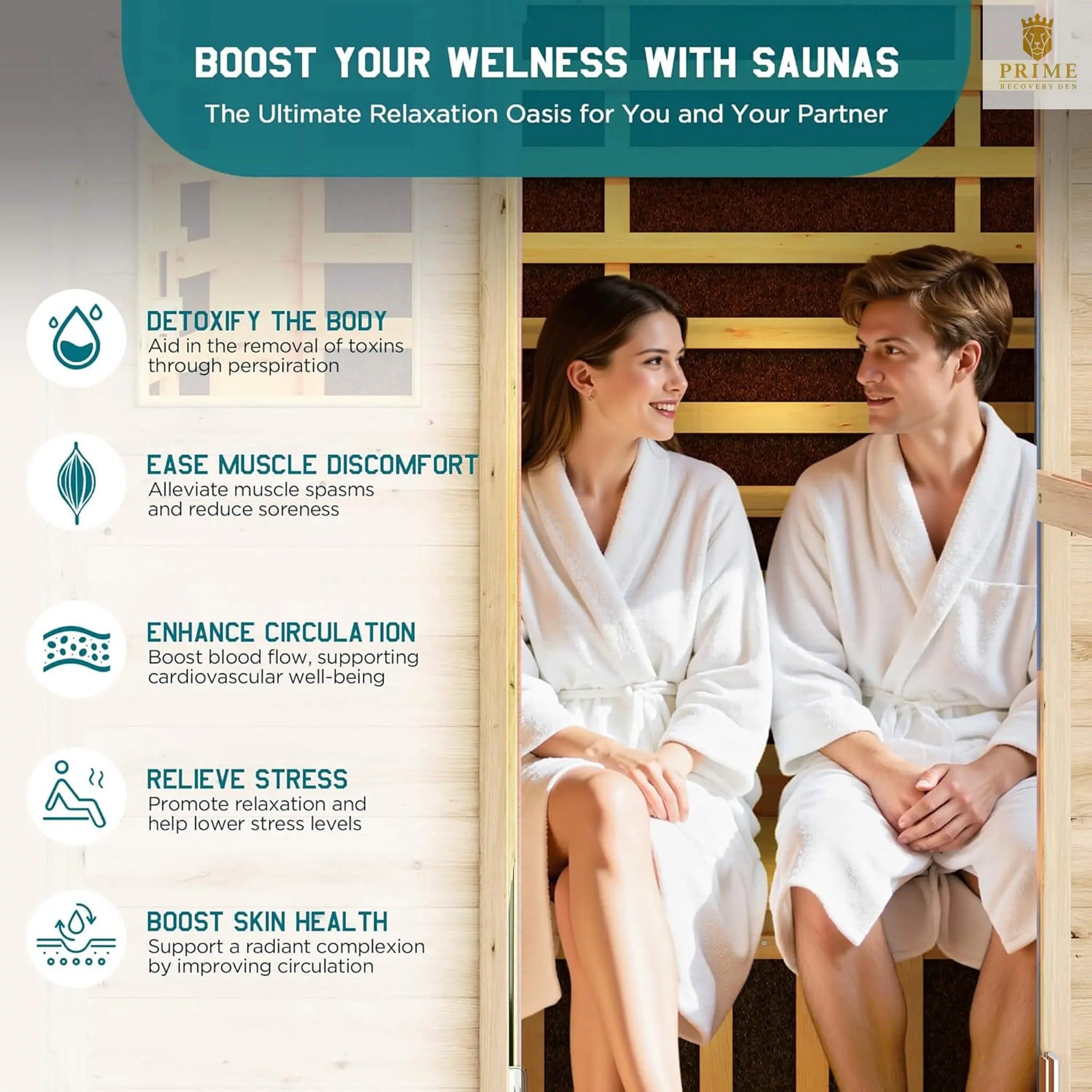 Thermora Zurich 3-Person Low EMF Spruce Wood Outdoor Infrared Sauna With Bluetooth Speakers And LED Lights (SAK59047) SAKSBY WHOLESALE