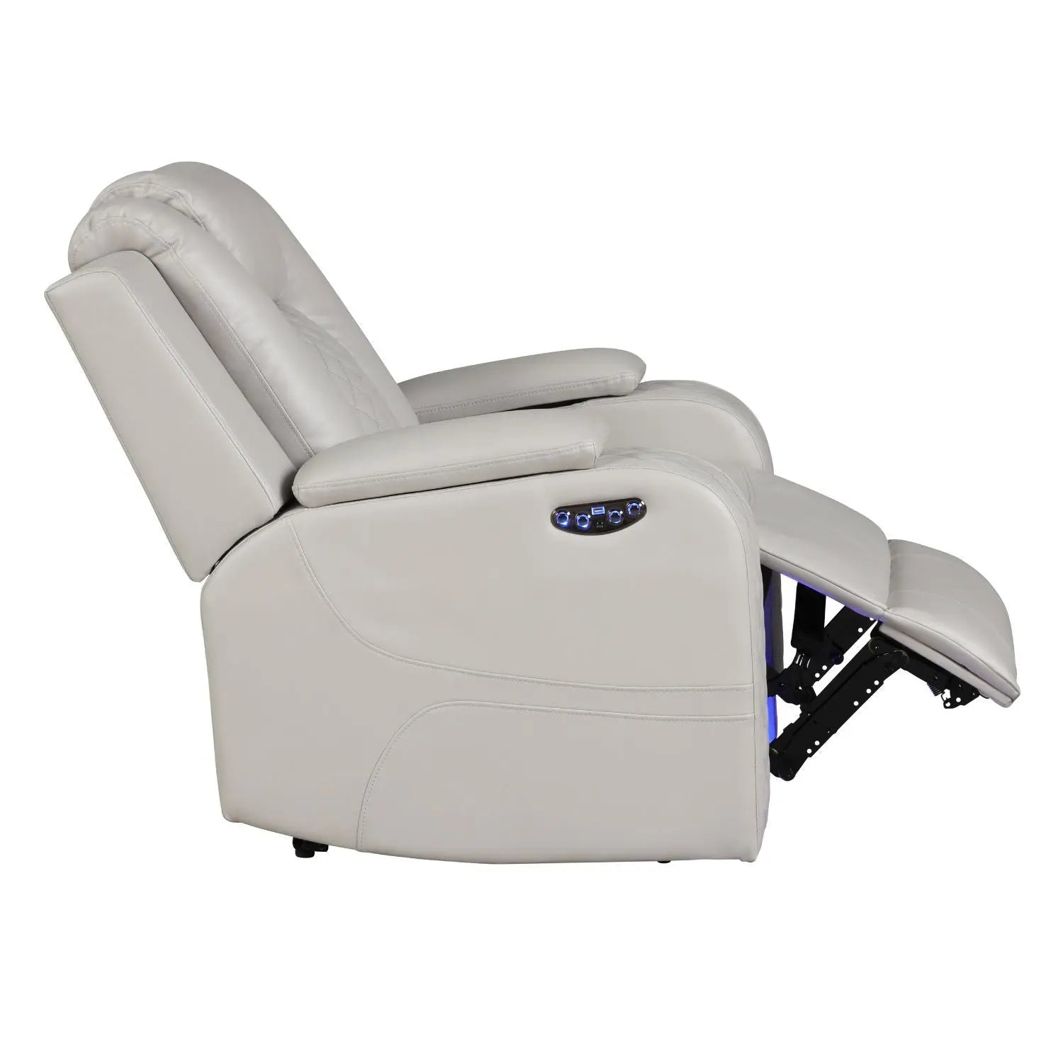 Benz - LED & Power Recliner Chair With Adjustable Headrest Unique Piece Furniture