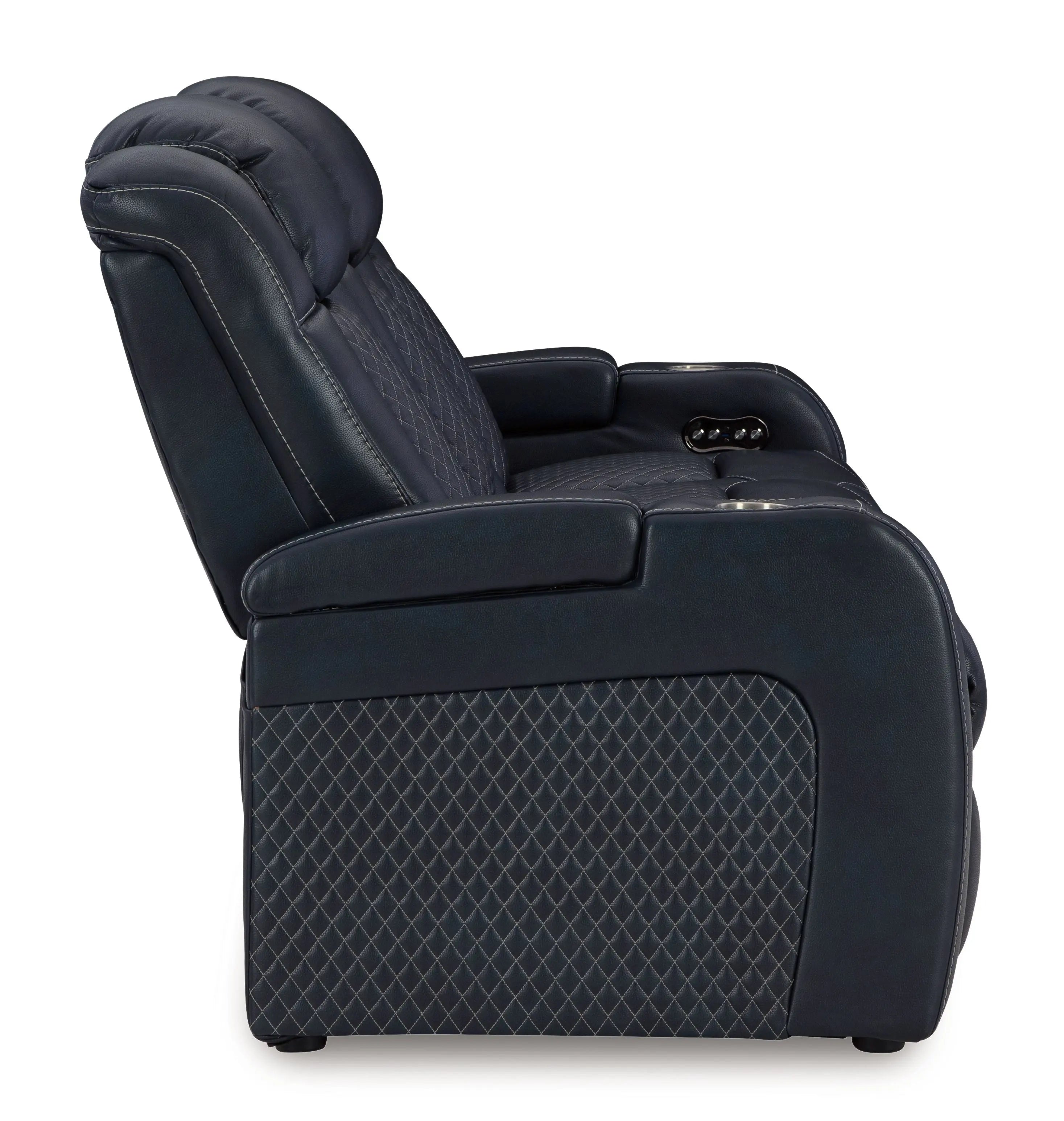 Fyne-dyme - Power Reclining Sofa With Adj Headrest Unique Piece Furniture