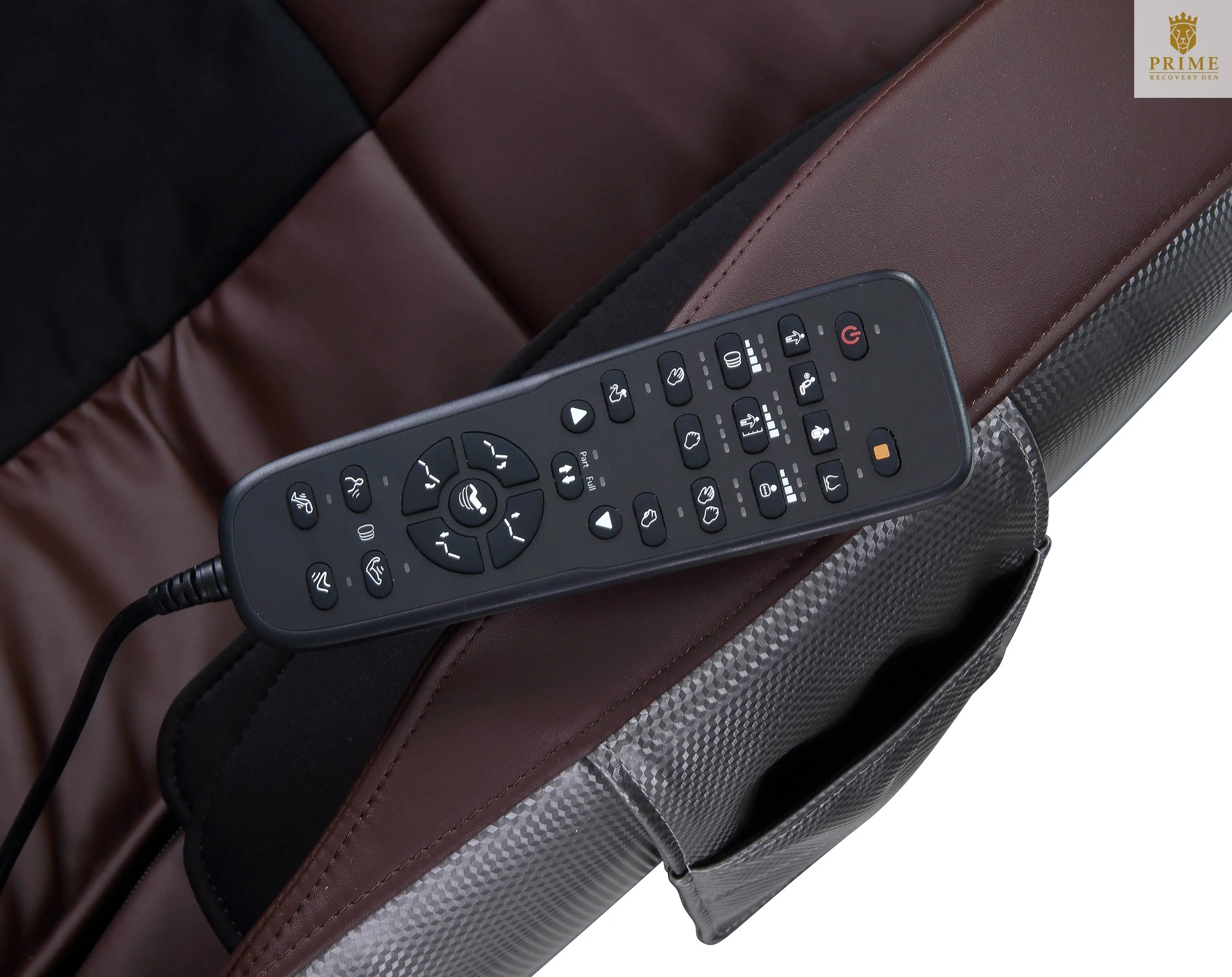 Pacari Chocolate Synthetic Leather Power 2D Massage Chair