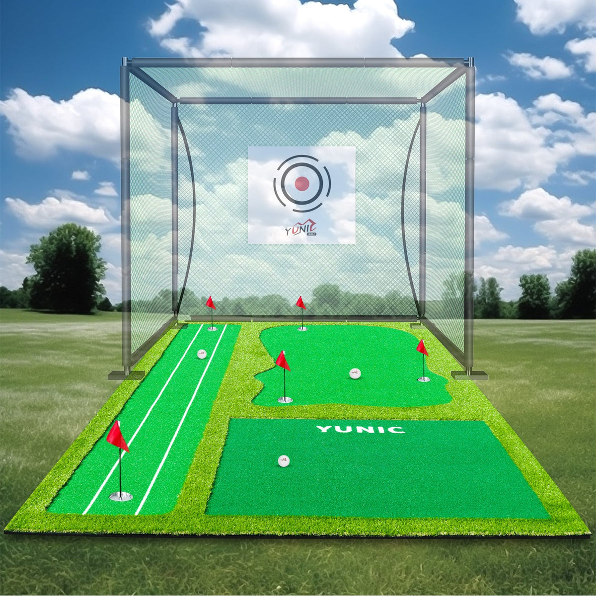 Putting Green with Slope – Style A, 8 or 10 × 16 ft