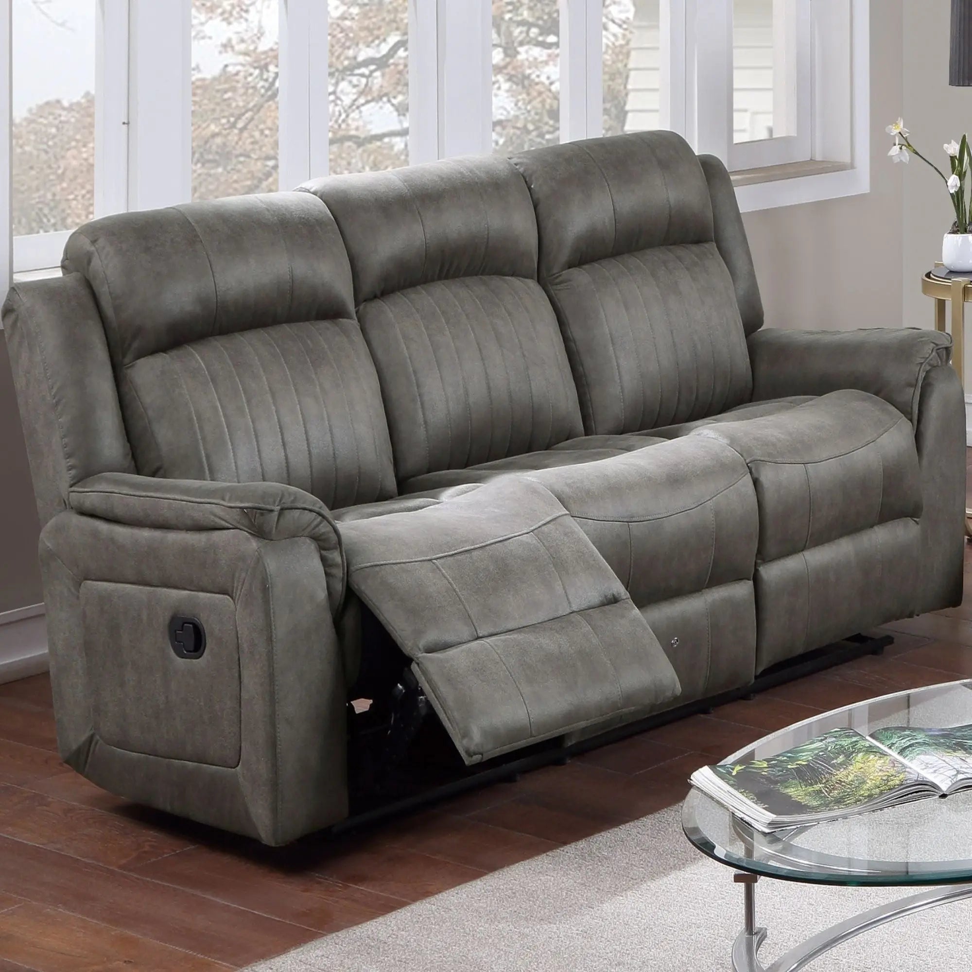 Contemporary Living Room Set, Horizontal And Vertical Tufting HouseOfZazla