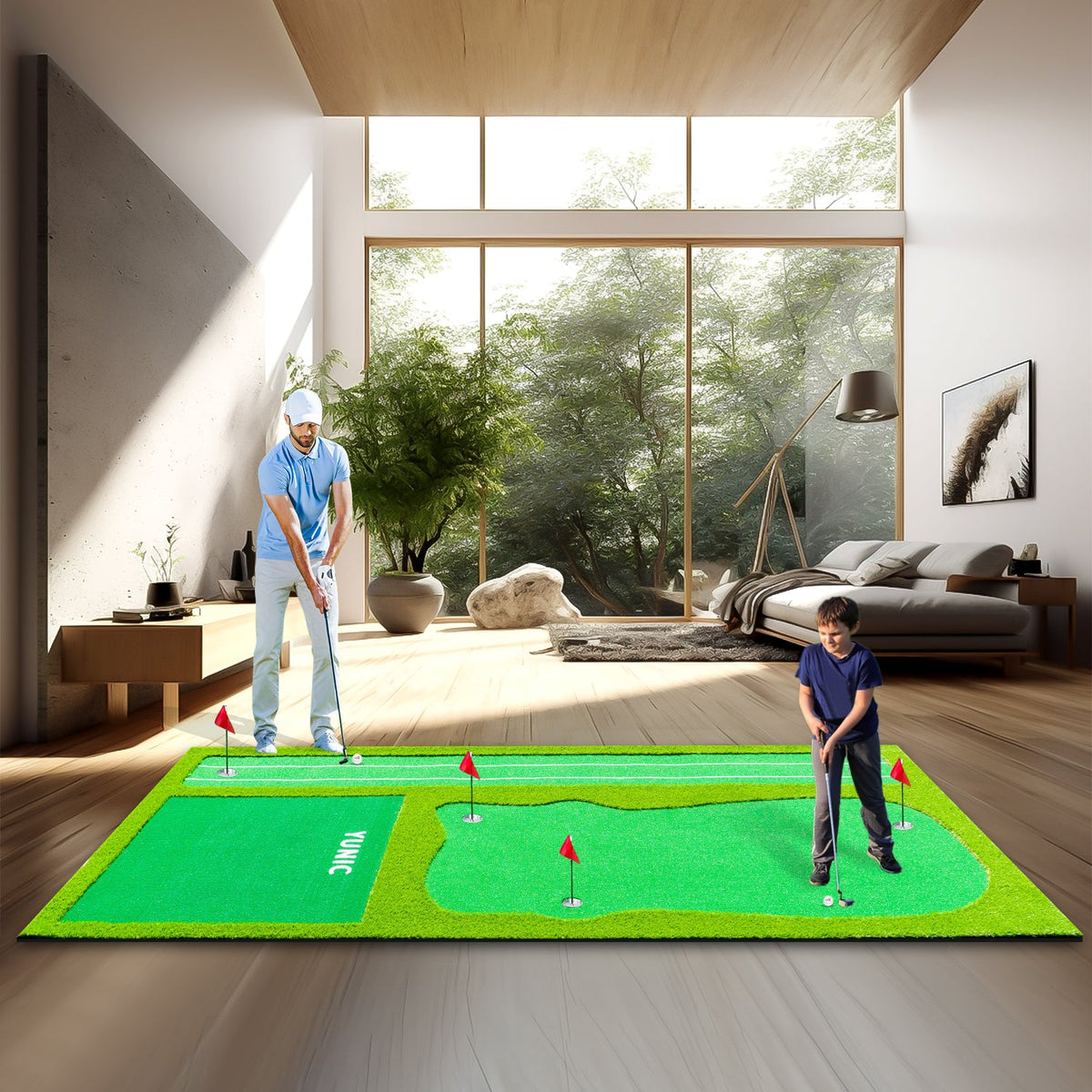 Putting Green with Slope – Style A, 8 or 10 × 16 ft