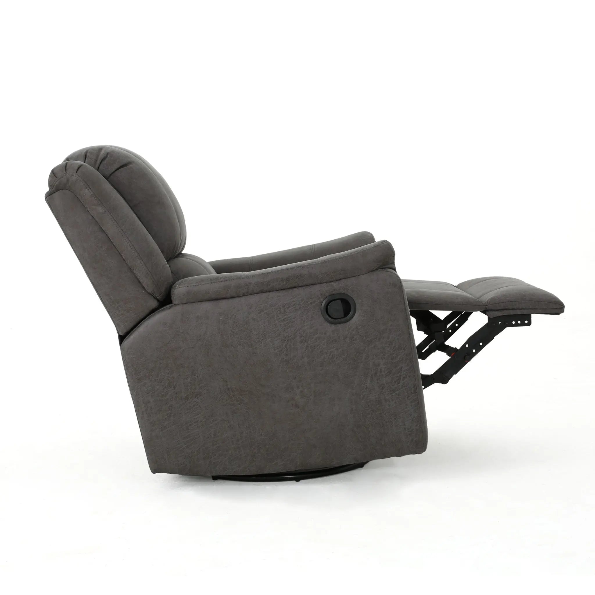 Contemporary Glider Recliner With Swivel Function Unique Piece Furniture