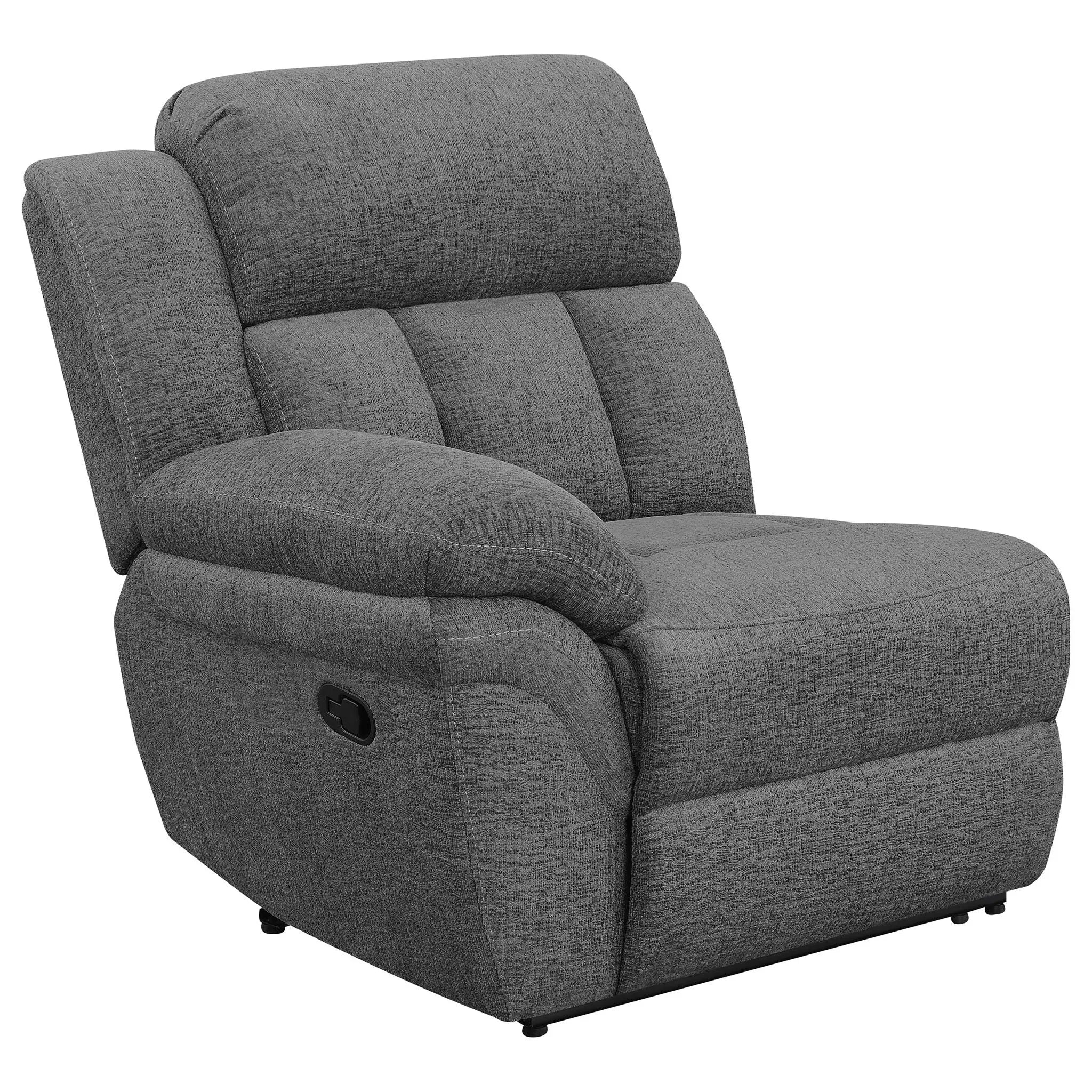 Bahrain 5-piece Upholstered Home Theater Seating Charcoal Unique Piece Furniture