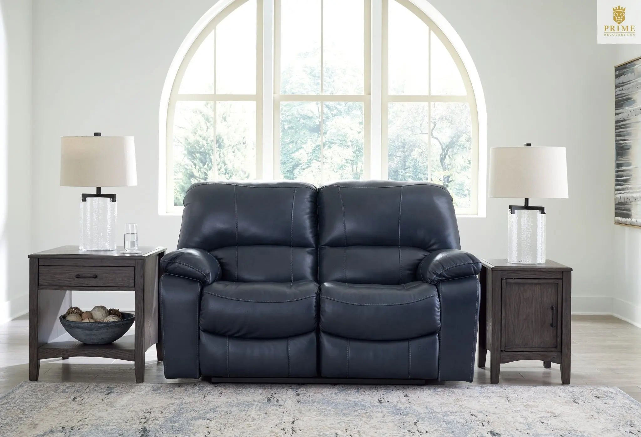 Leesworth - 3 Pc. - Power Reclining Sofa, Power Reclining Loveseat, Power Rocker Recliner - Ocean