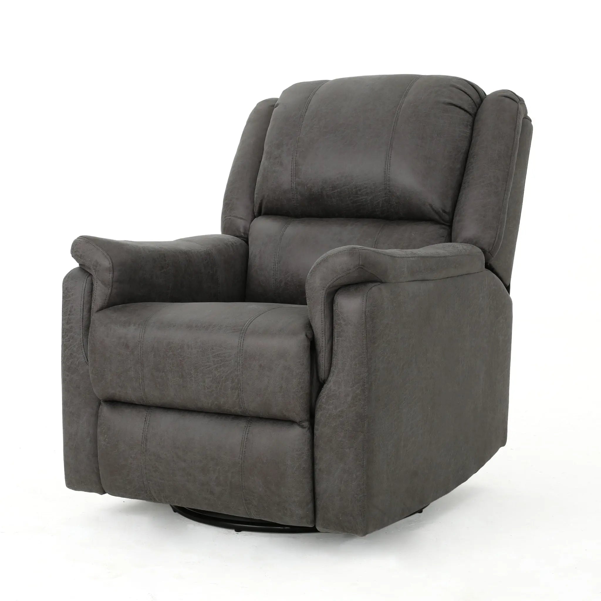 Contemporary Glider Recliner With Swivel Function Unique Piece Furniture