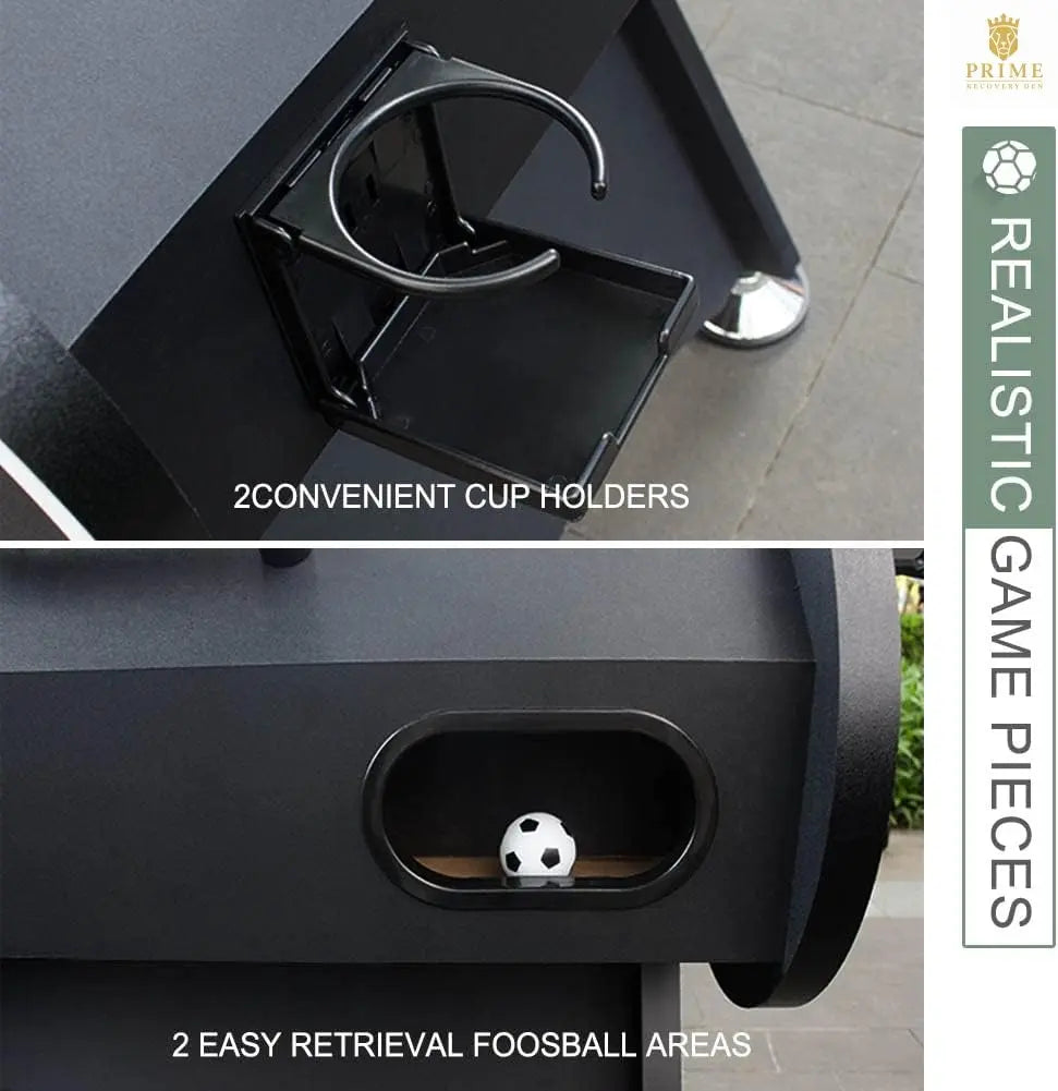 Competition Foosball Table – 56" Adult Size, 2 Balls & Drink Holders