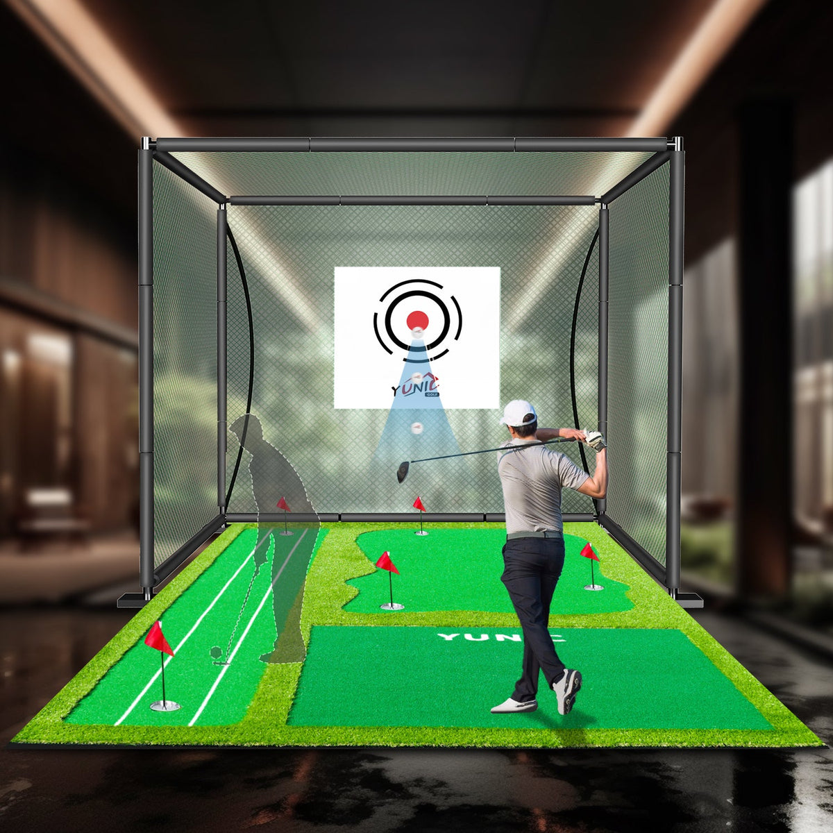 Putting Green with Slope – Style A, 8 or 10 × 16 ft