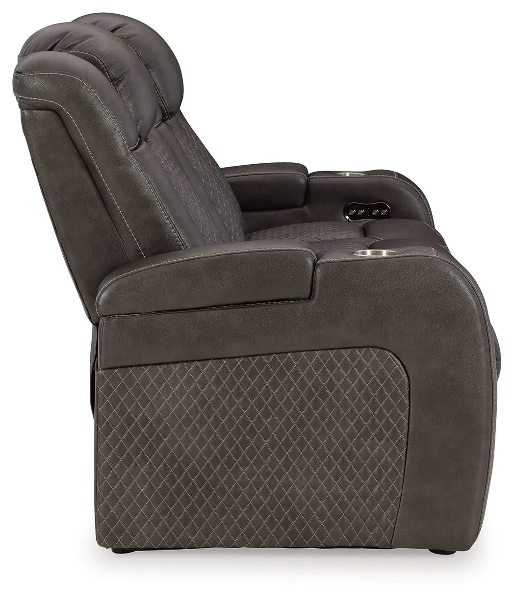 Fyne-dyme - Power Reclining Sofa With Adj Headrest Unique Piece Furniture