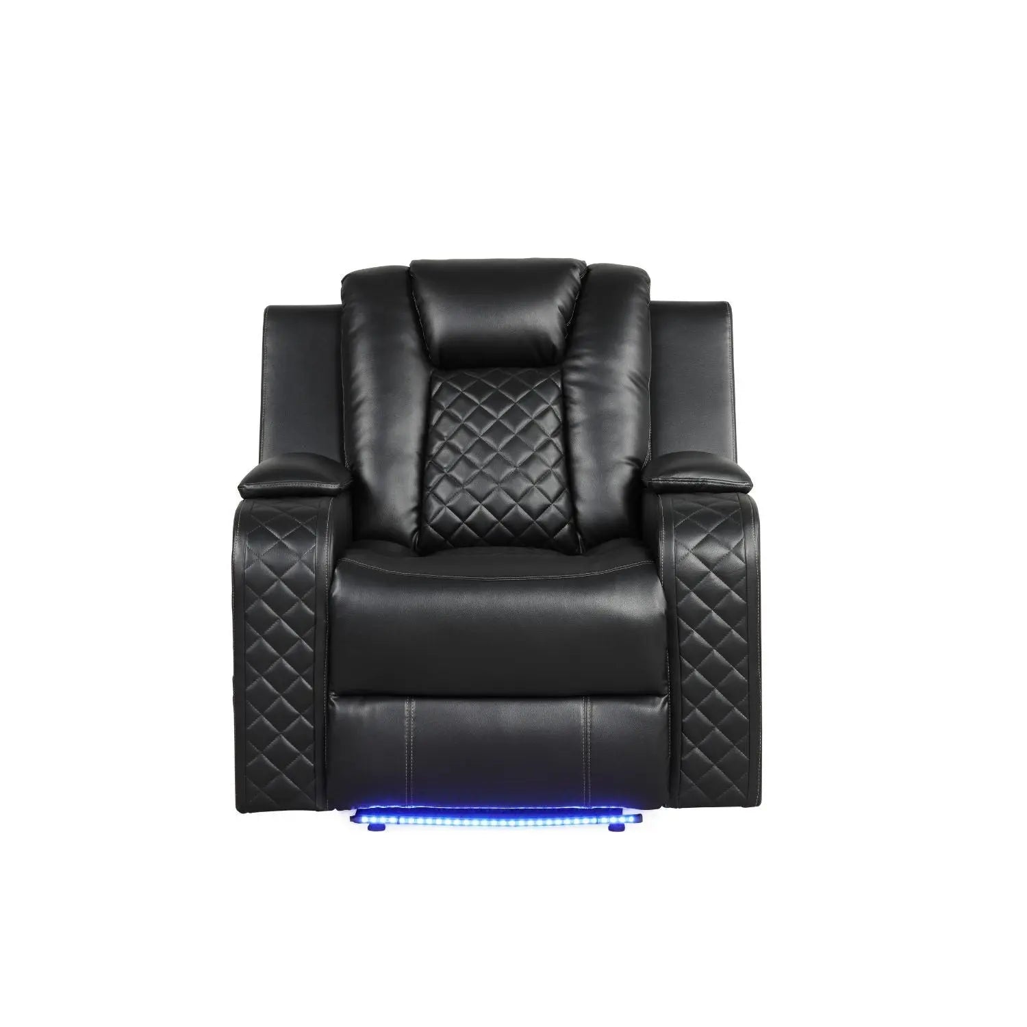 Benz - LED & Power Recliner Chair With Adjustable Headrest Unique Piece Furniture