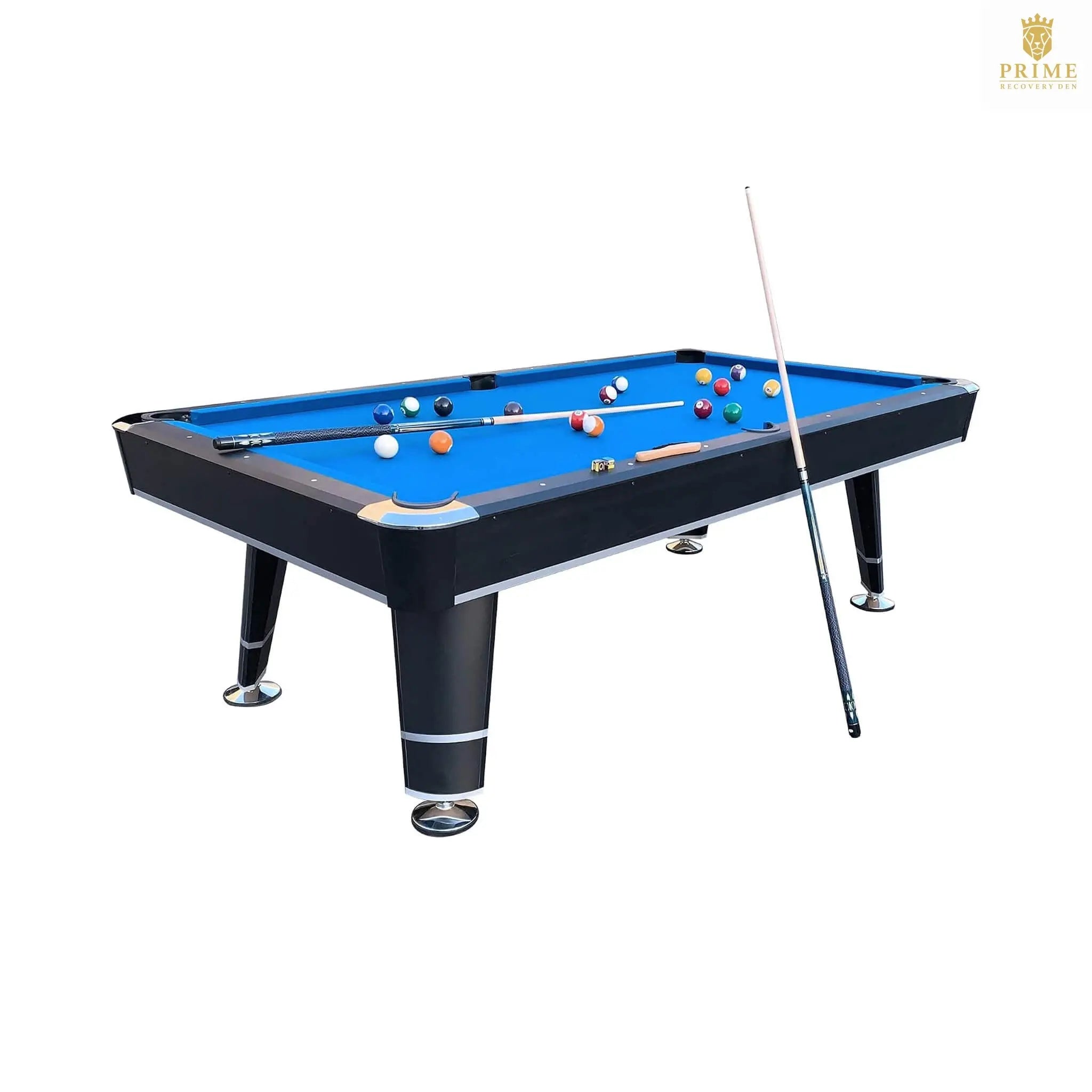 8-Foot Professional Blue Billiard Pool Table With Cues And Balls (SAK31628) SAKSBY WHOLESALE