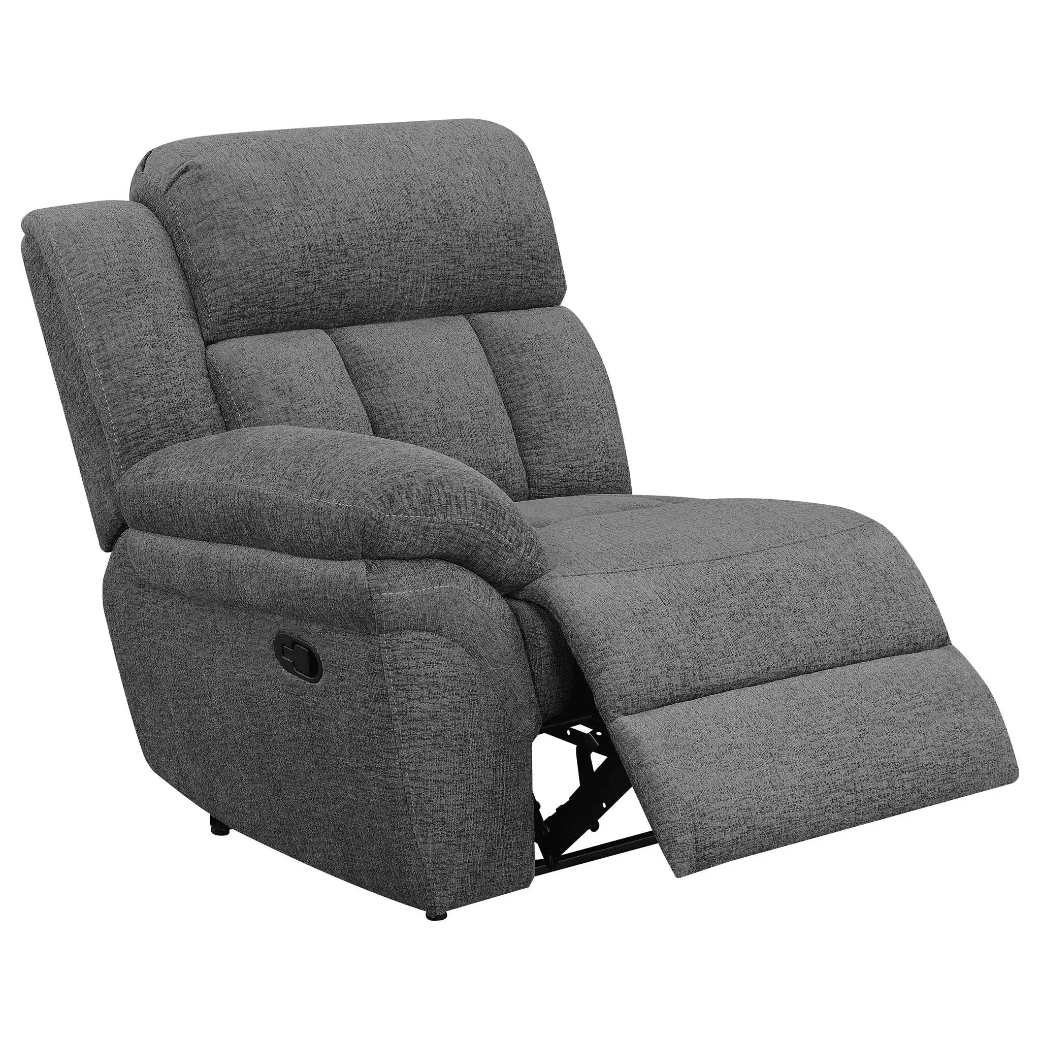 Bahrain 5-piece Upholstered Home Theater Seating Charcoal Unique Piece Furniture