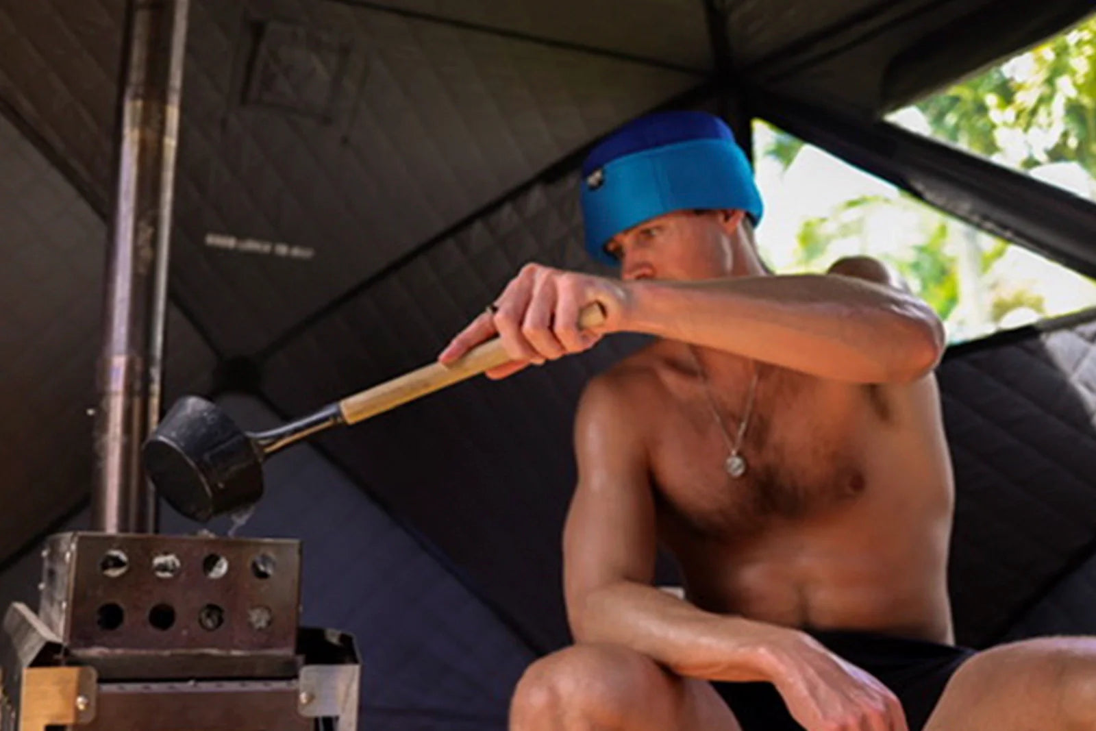 Japanese Mesh Sauna Hat