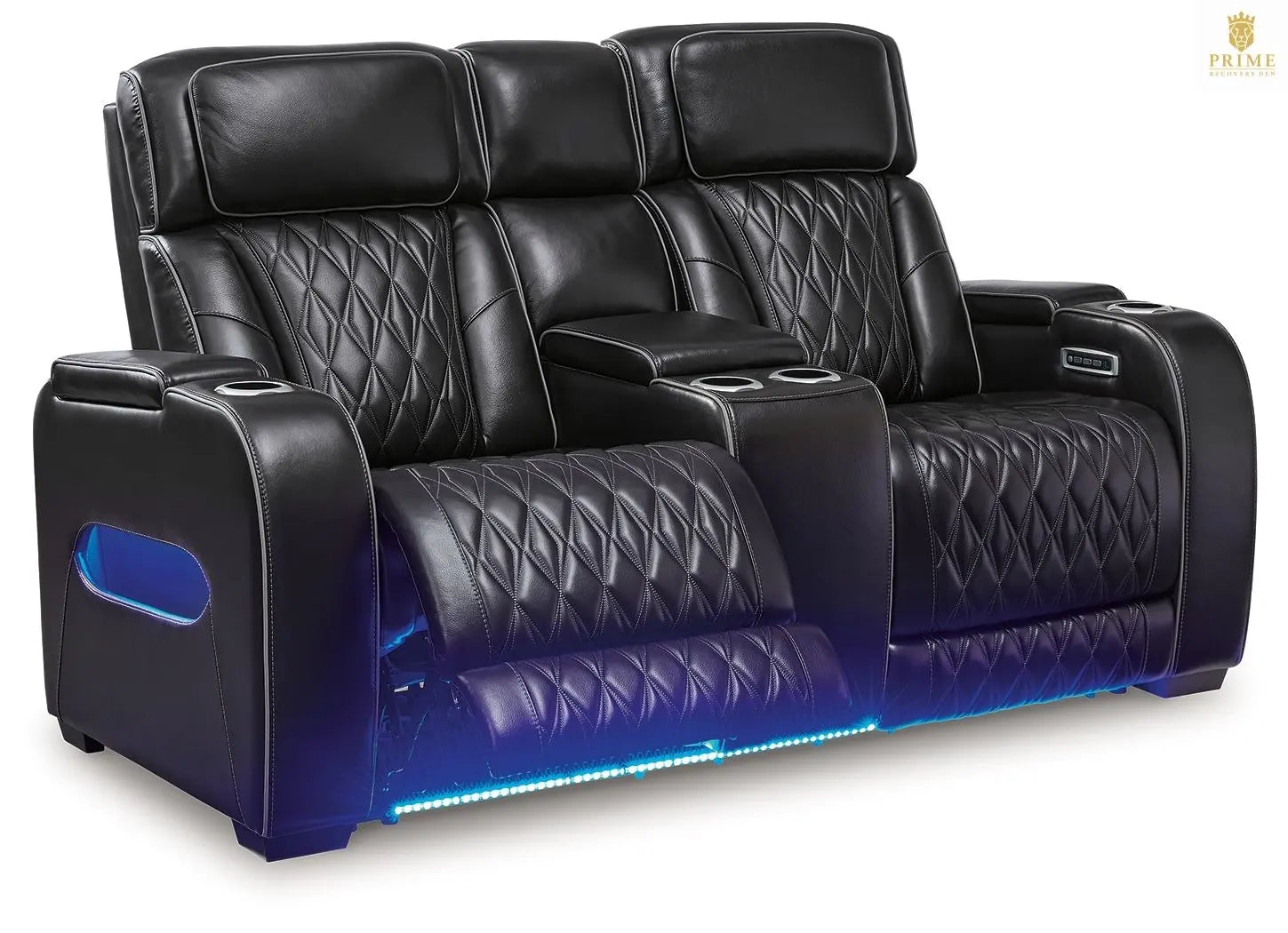 Boyington - Power Reclining Loveseat With Console/Adj Hdrst