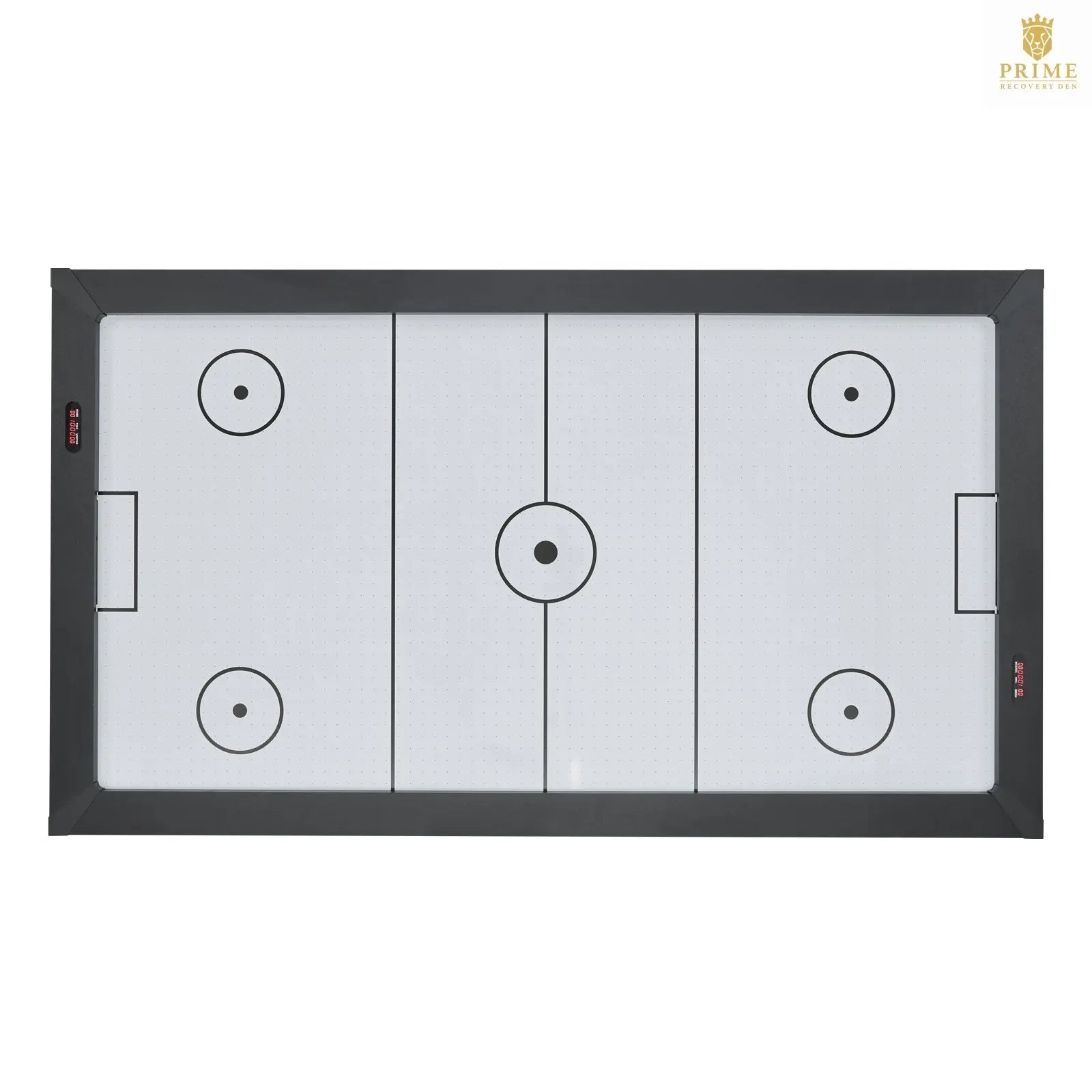 84" Air Hockey Table – Electronic Scorer, Rustic Wood, X-Leg
