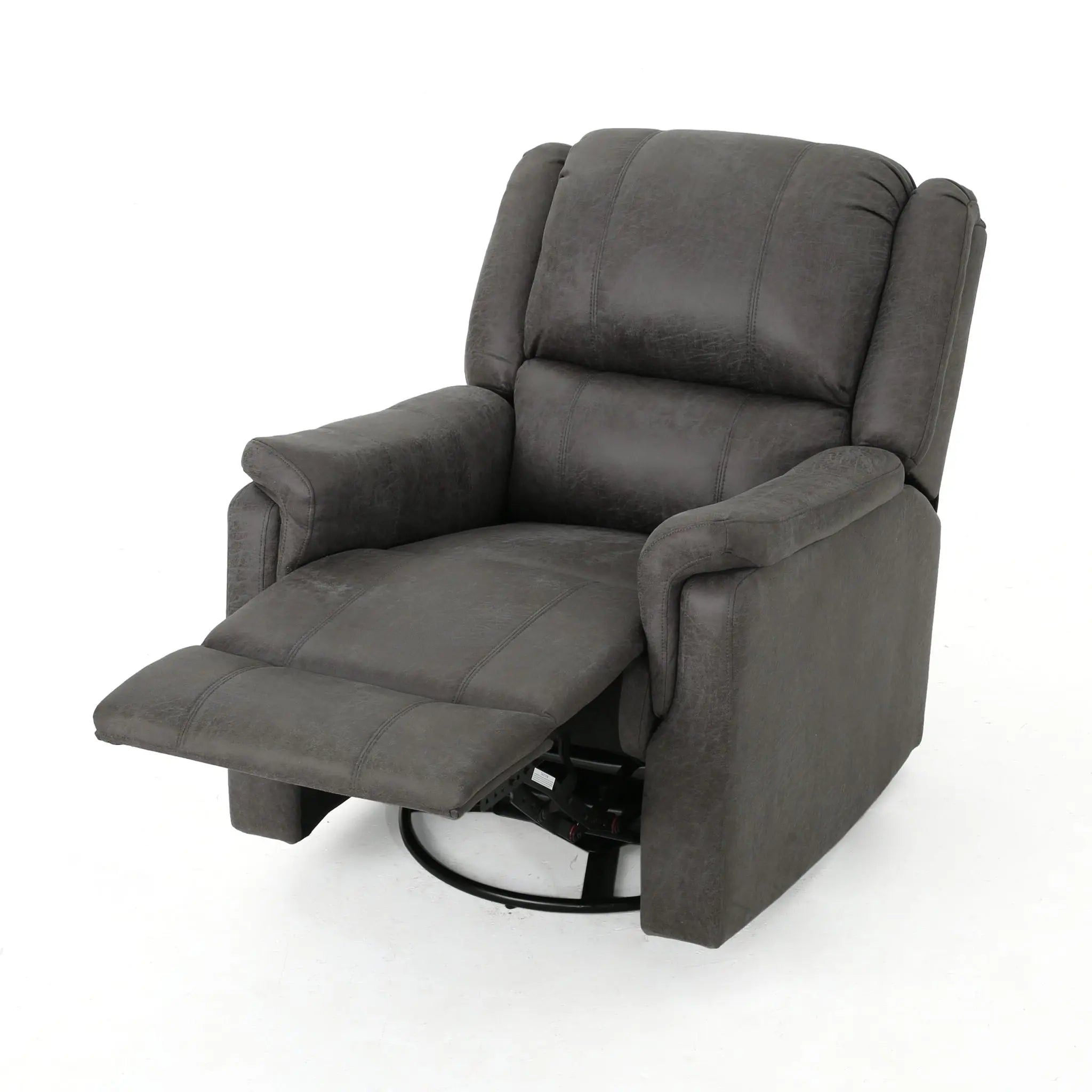 Contemporary Glider Recliner With Swivel Function Unique Piece Furniture