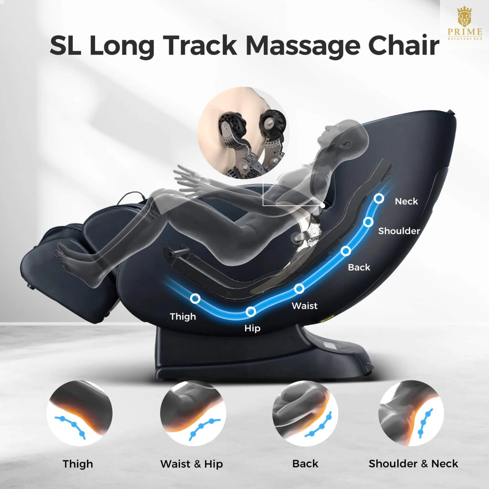 Bosscare Full Body 3D Zero Gravity Shiatsu Recliner Massage Chair With App (SAK32840) SAKSBY WHOLESALE