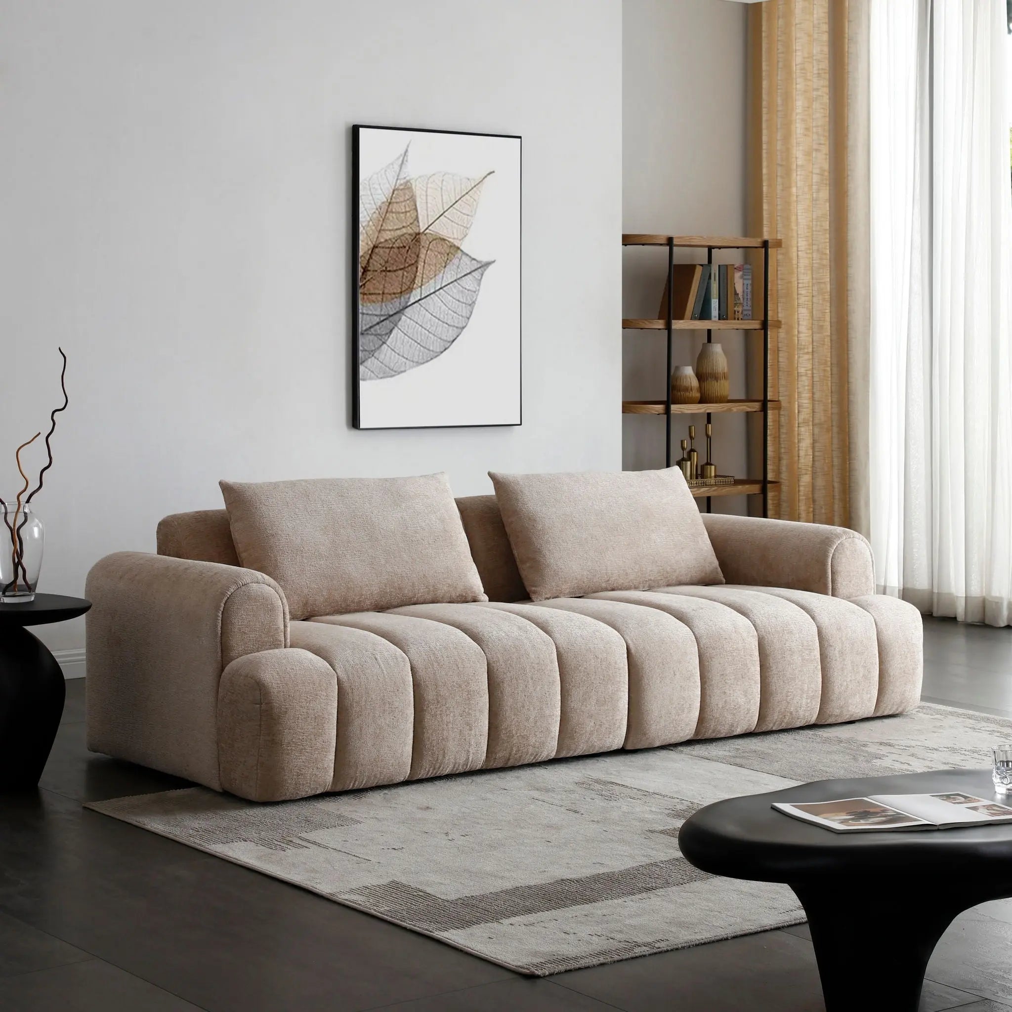 4 Seater Sectional Sofa For Living Room Spaces - Camel Unique Piece Furniture