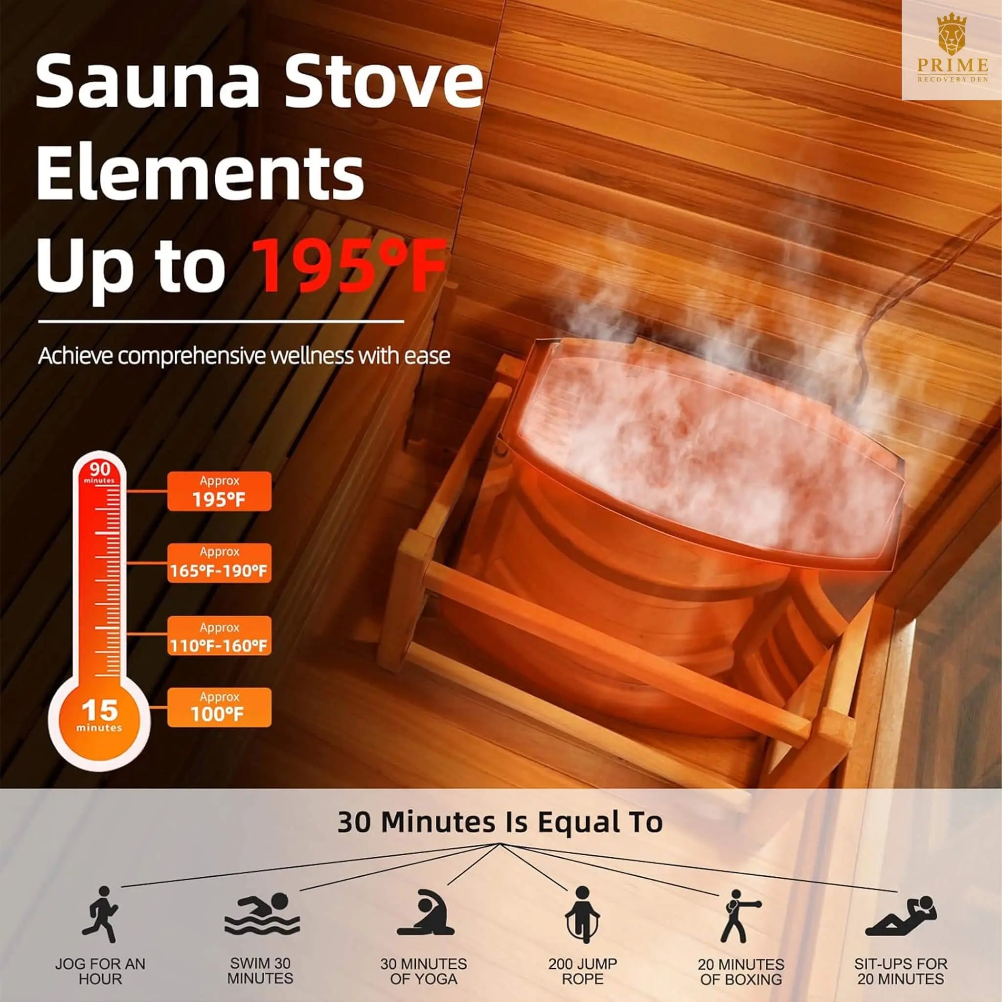 Custom 6-Person Luxury Spruce Outdoor Steam Sauna With Heater And Stones [Made-To-Order] (SAK20378) SAKSBY WHOLESALE