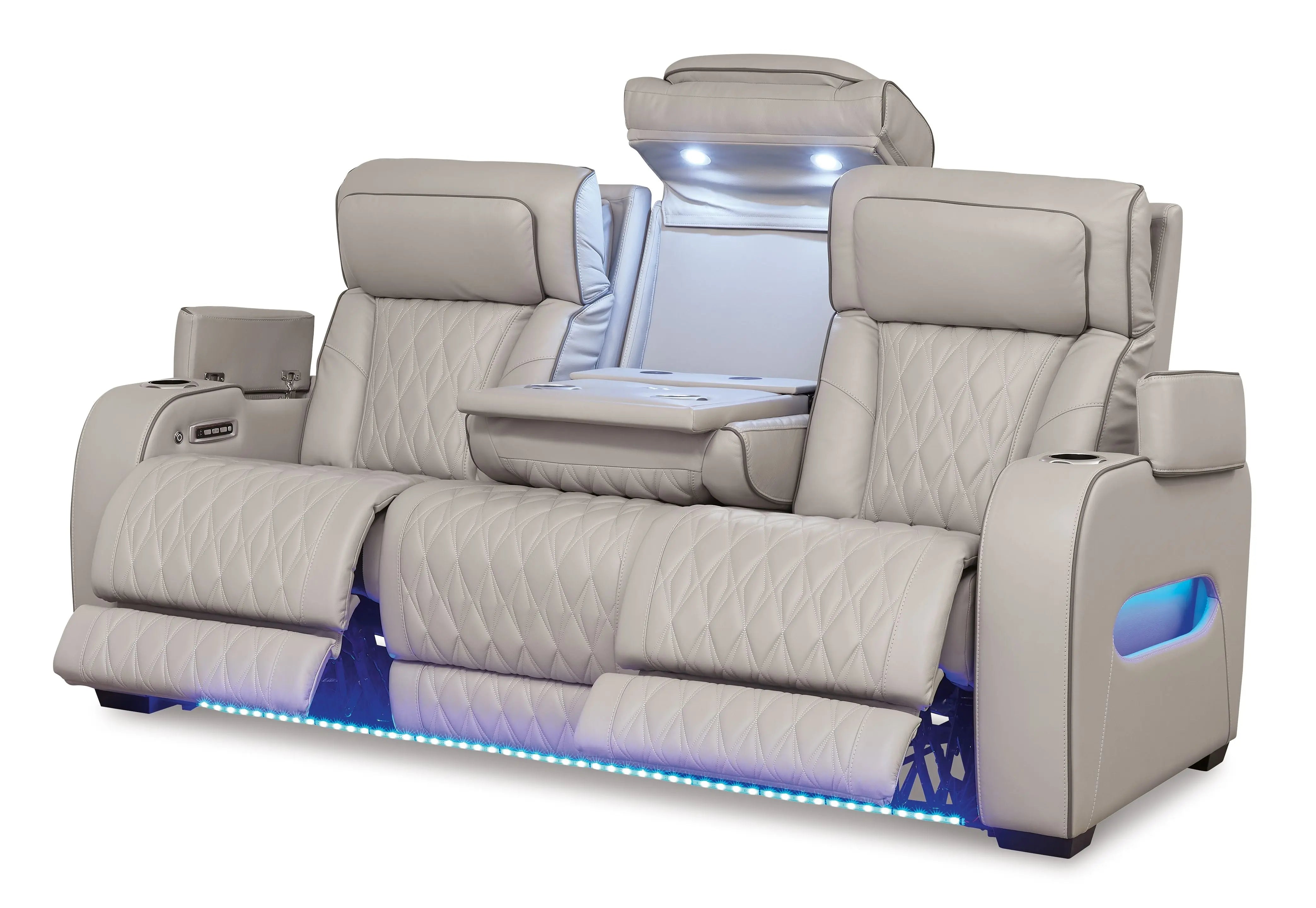 Boyington - Power Reclining Sofa With Adj Headrest Unique Piece Furniture