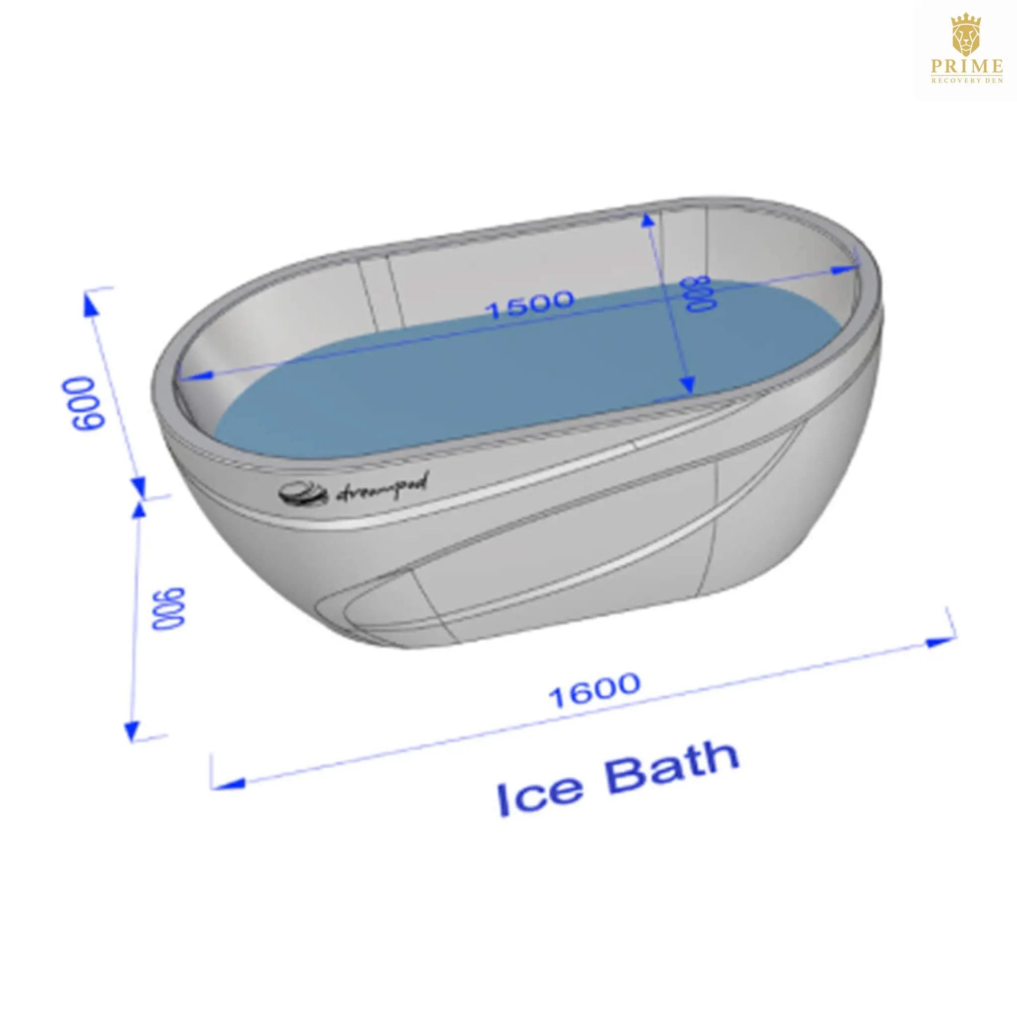 Dreampod Ice Bath With Chiller Premium Fiberglass Floatation Tank [DPIB101WPE] (SAK17942) SAKSBY WHOLESALE