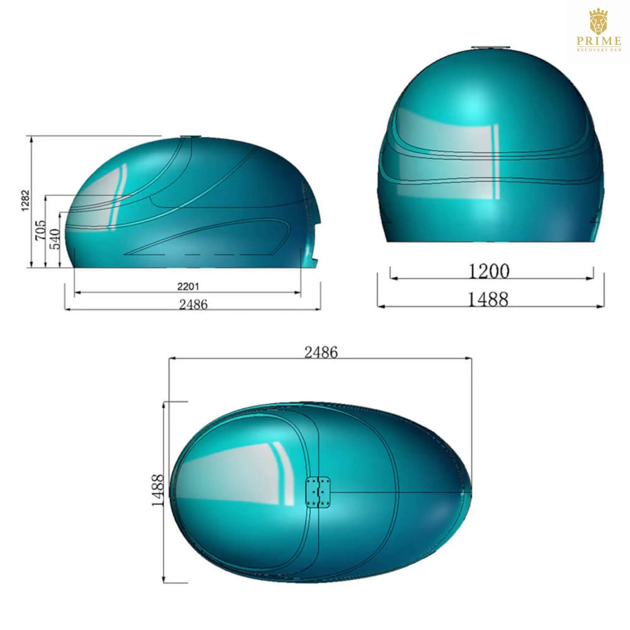 Dreampod Sport Commercial Home Flotation Sensory Isolation Tank Pod Spa [DPFP205WPE] (SAK25948) SAKSBY WHOLESALE