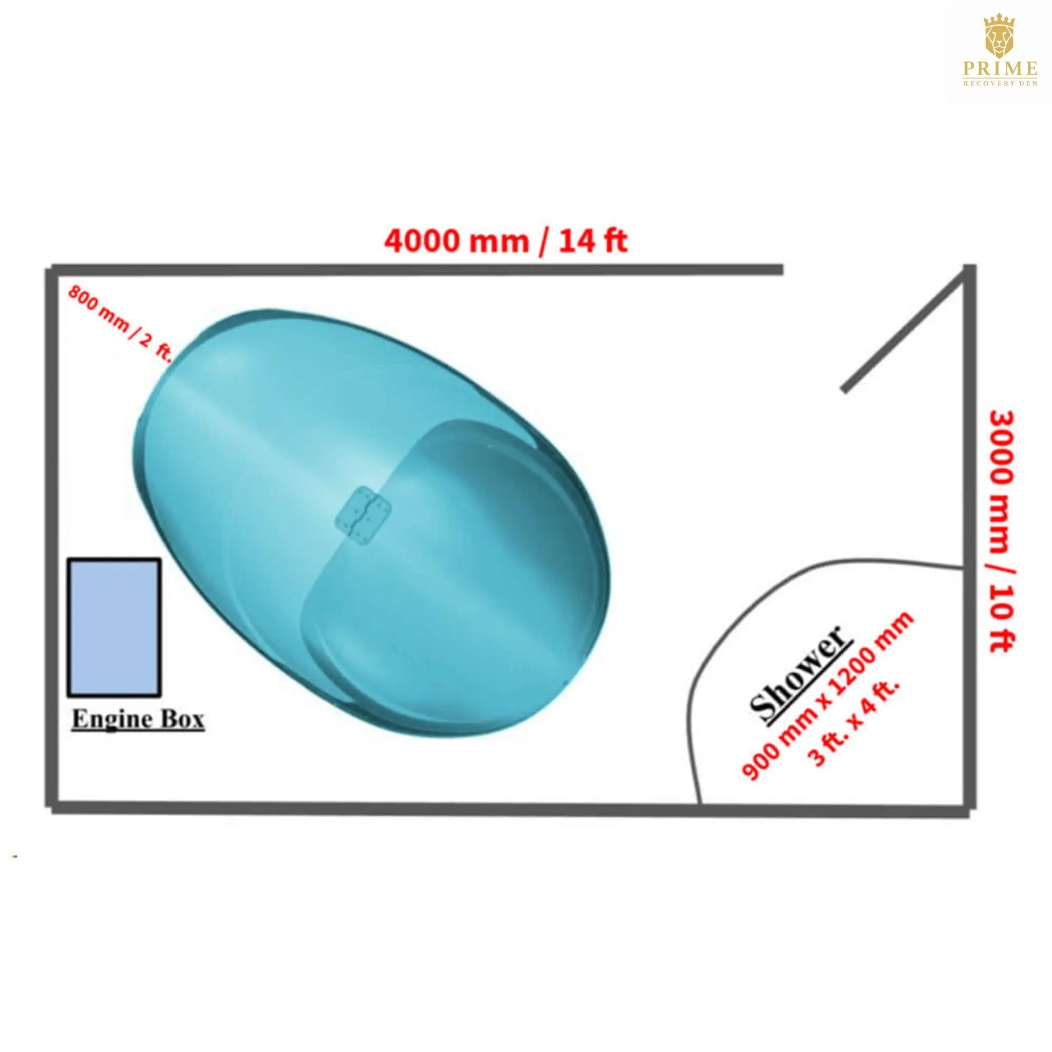 Dreampod V2 Commercial Home Flotation Sensory Isolation Tank Pod Spa [DPFP201WPE] (SAK93817) SAKSBY WHOLESALE