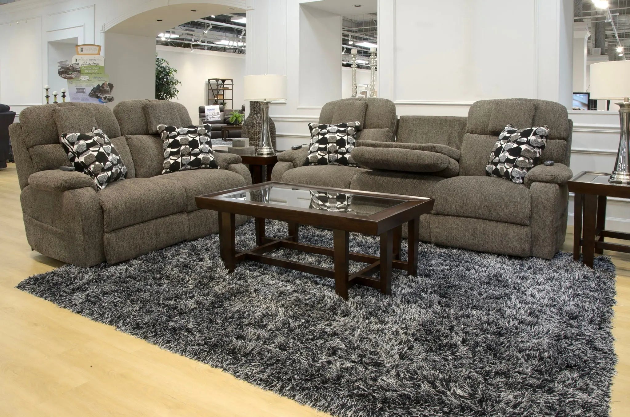 Oasis - Power Reclining  Loveseat - Fossil Unique Piece Furniture