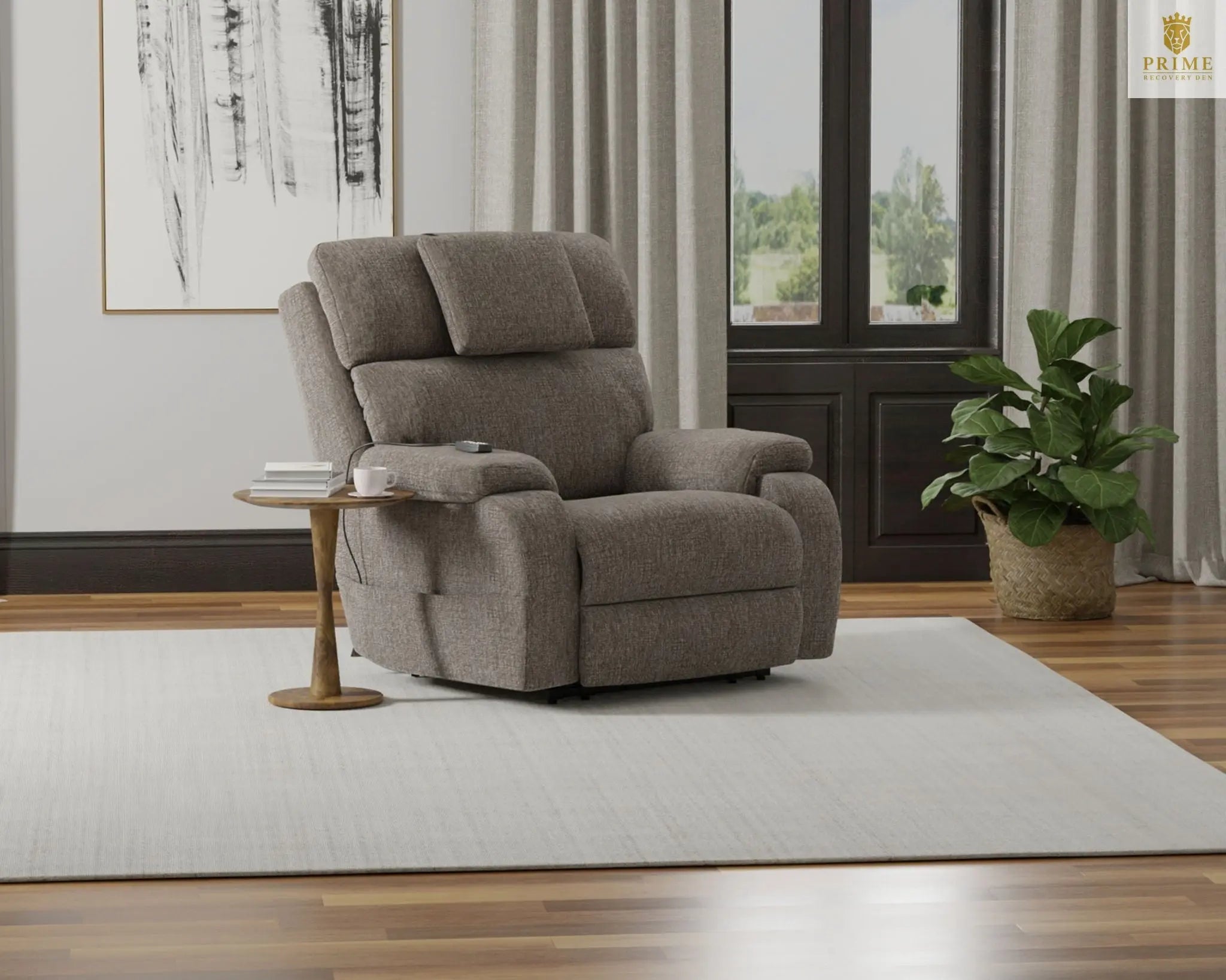 Snoozer - Power Lift Power Headrest Lay Flat Recliner With CR3 Heat / Massage / Zero Gravity