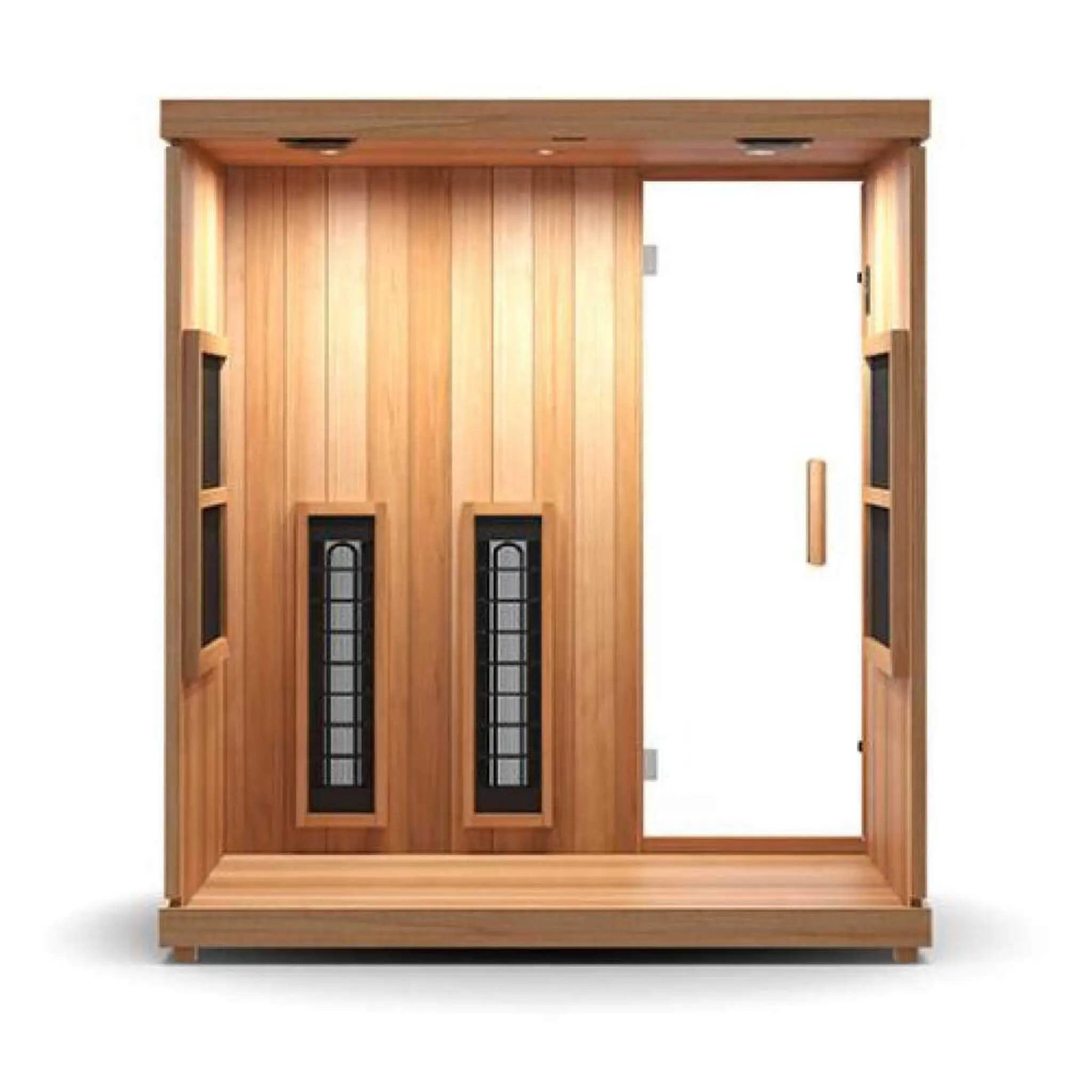 Finnmark FD-3 Full Spectrum 4-Person Capacity Home Infrared Sauna With Adjustable Sauna Feet [FD-KN003] (SAK52689) SAKSBY WHOLESALE