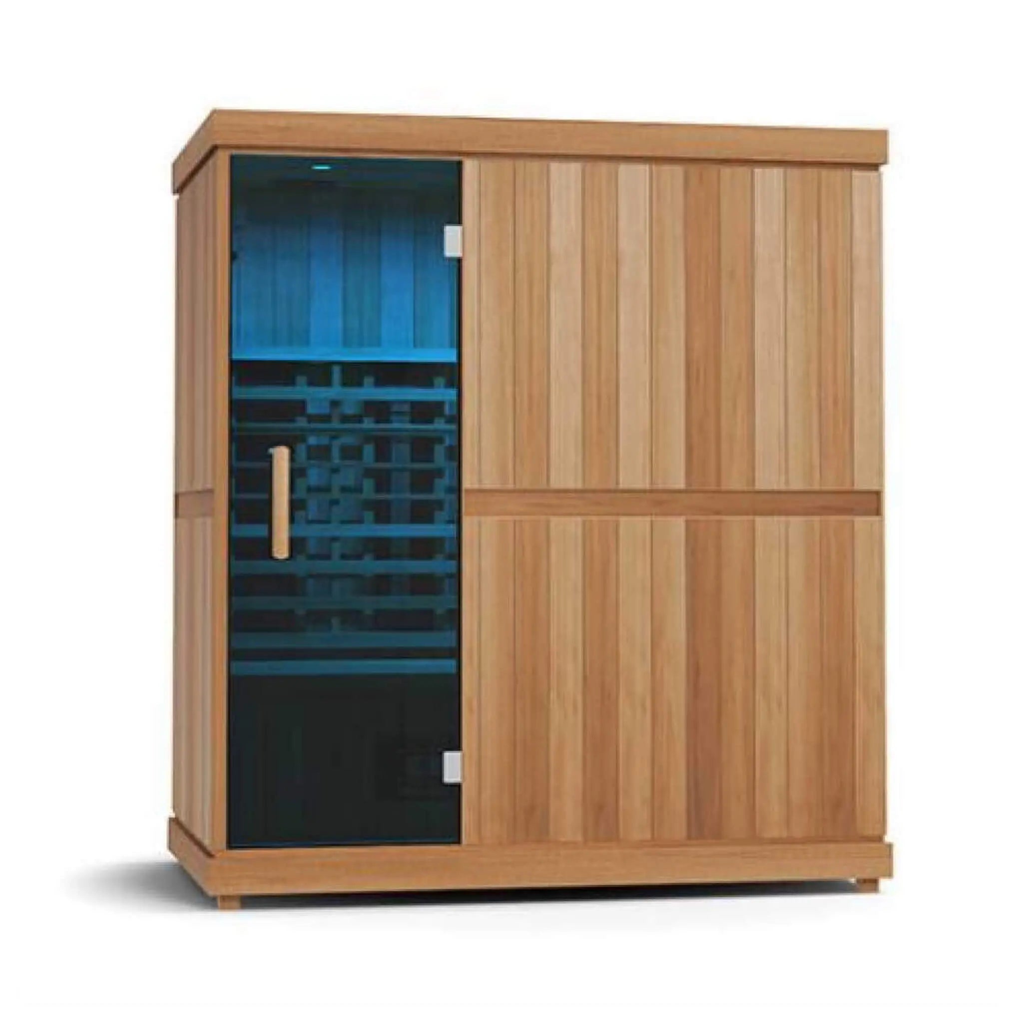 Finnmark FD-3 Full Spectrum 4-Person Capacity Home Infrared Sauna With Adjustable Sauna Feet [FD-KN003] (SAK52689) SAKSBY WHOLESALE