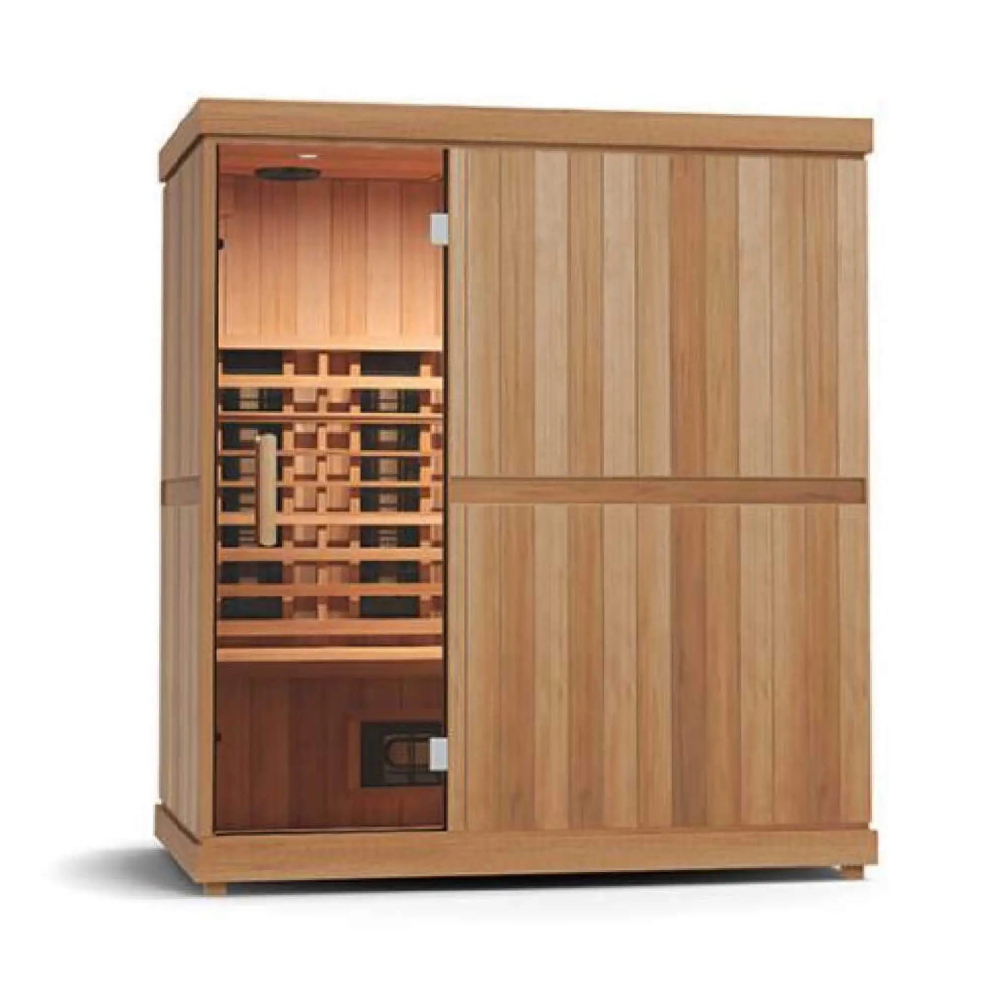 Finnmark FD-3 Full Spectrum 4-Person Capacity Home Infrared Sauna With Adjustable Sauna Feet [FD-KN003] (SAK52689) SAKSBY WHOLESALE