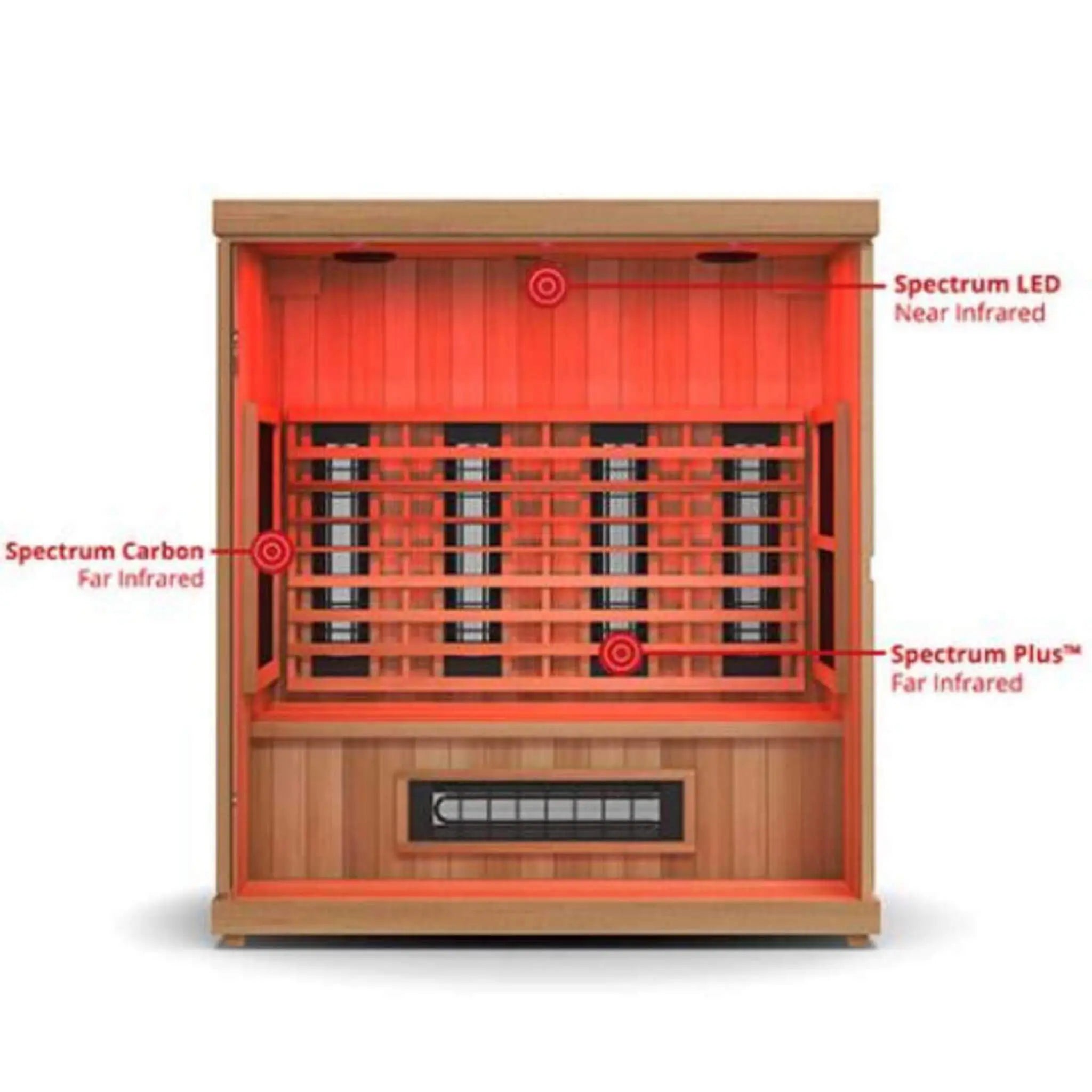 Finnmark FD-3 Full Spectrum 4-Person Capacity Home Infrared Sauna With Adjustable Sauna Feet [FD-KN003] (SAK52689) SAKSBY WHOLESALE