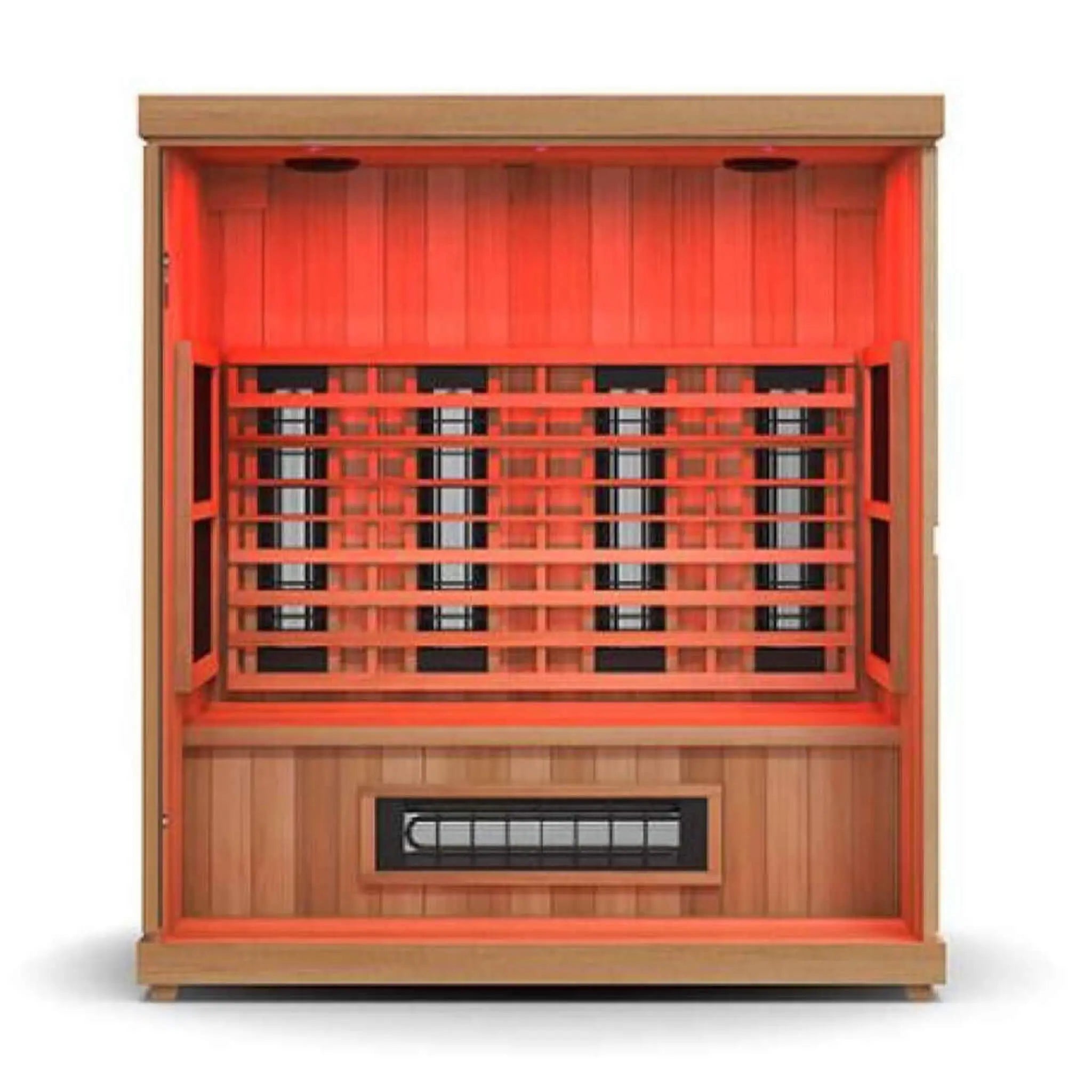 Finnmark FD-3 Full Spectrum 4-Person Capacity Home Infrared Sauna With Adjustable Sauna Feet [FD-KN003] (SAK52689) SAKSBY WHOLESALE