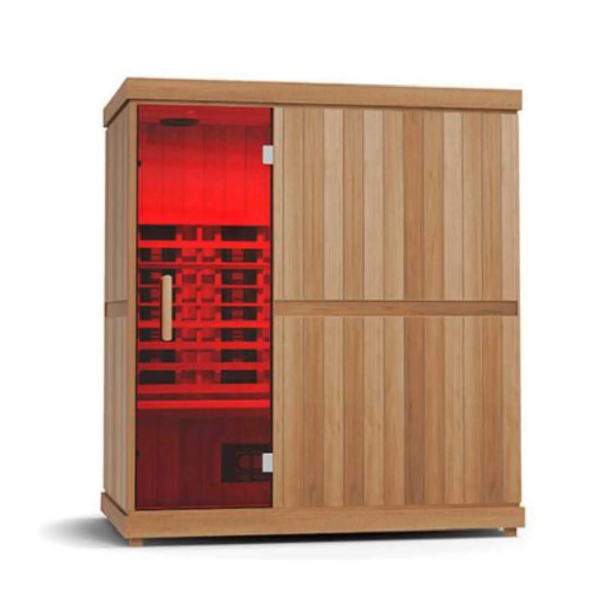 Finnmark FD-3 Full Spectrum 4-Person Capacity Home Infrared Sauna With Adjustable Sauna Feet [FD-KN003] (SAK52689) SAKSBY WHOLESALE