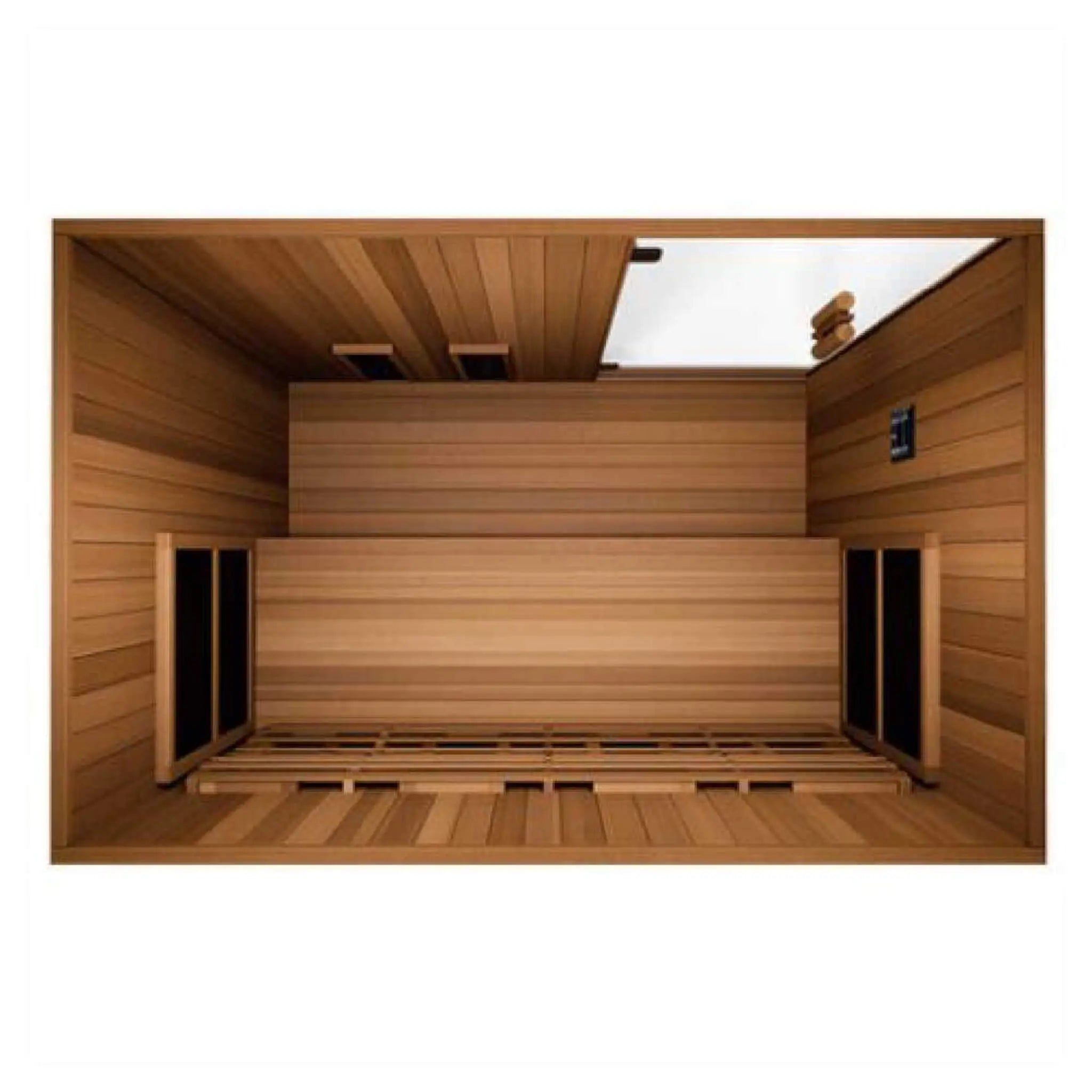 Finnmark FD-3 Full Spectrum 4-Person Capacity Home Infrared Sauna With Adjustable Sauna Feet [FD-KN003] (SAK52689) SAKSBY WHOLESALE