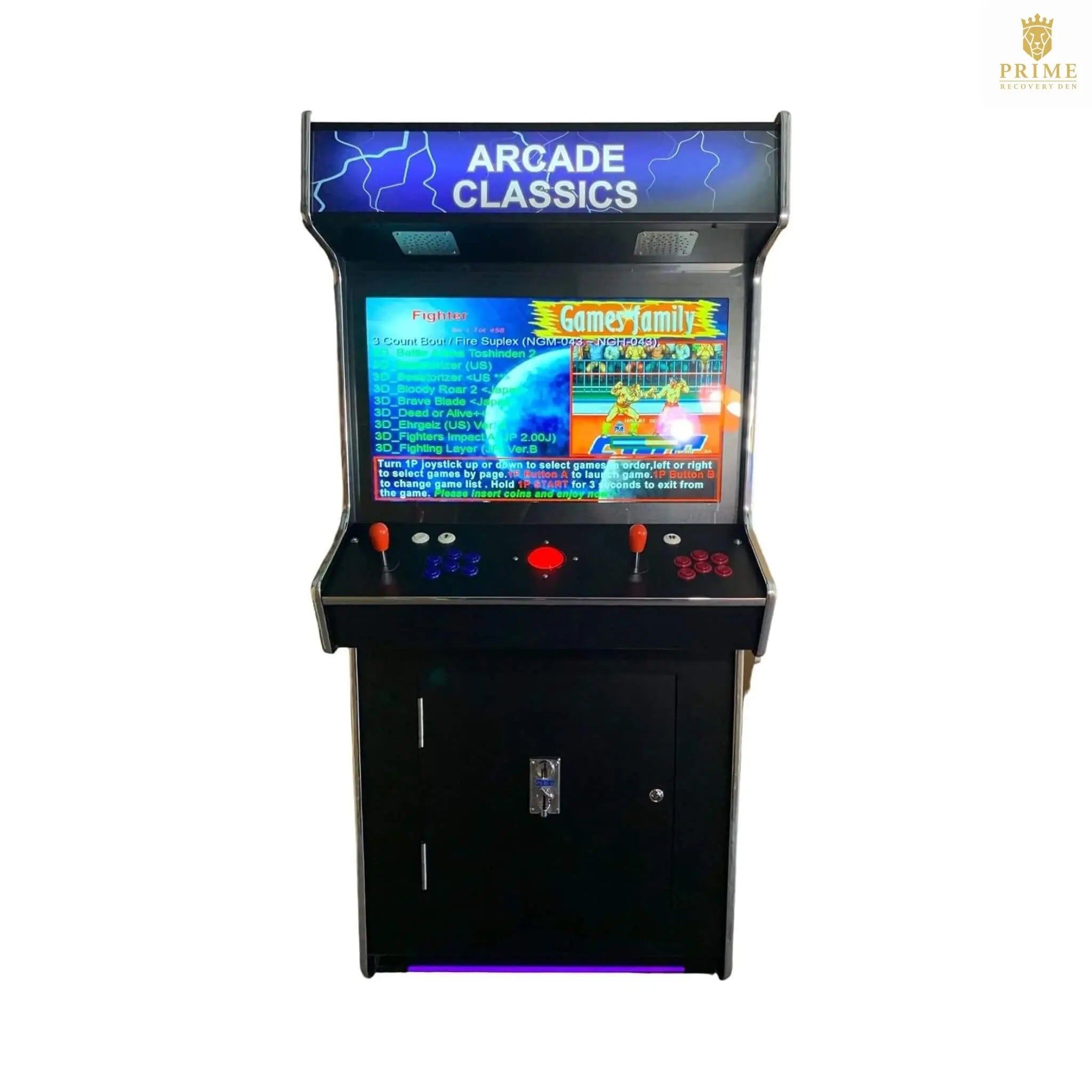Full-Size Commercial-Grade 2-Player Upright Standup Arcade Machine With 4500 Classic Games And 2 Shooting Guns (SAK23984) SAKSBY WHOLESALE