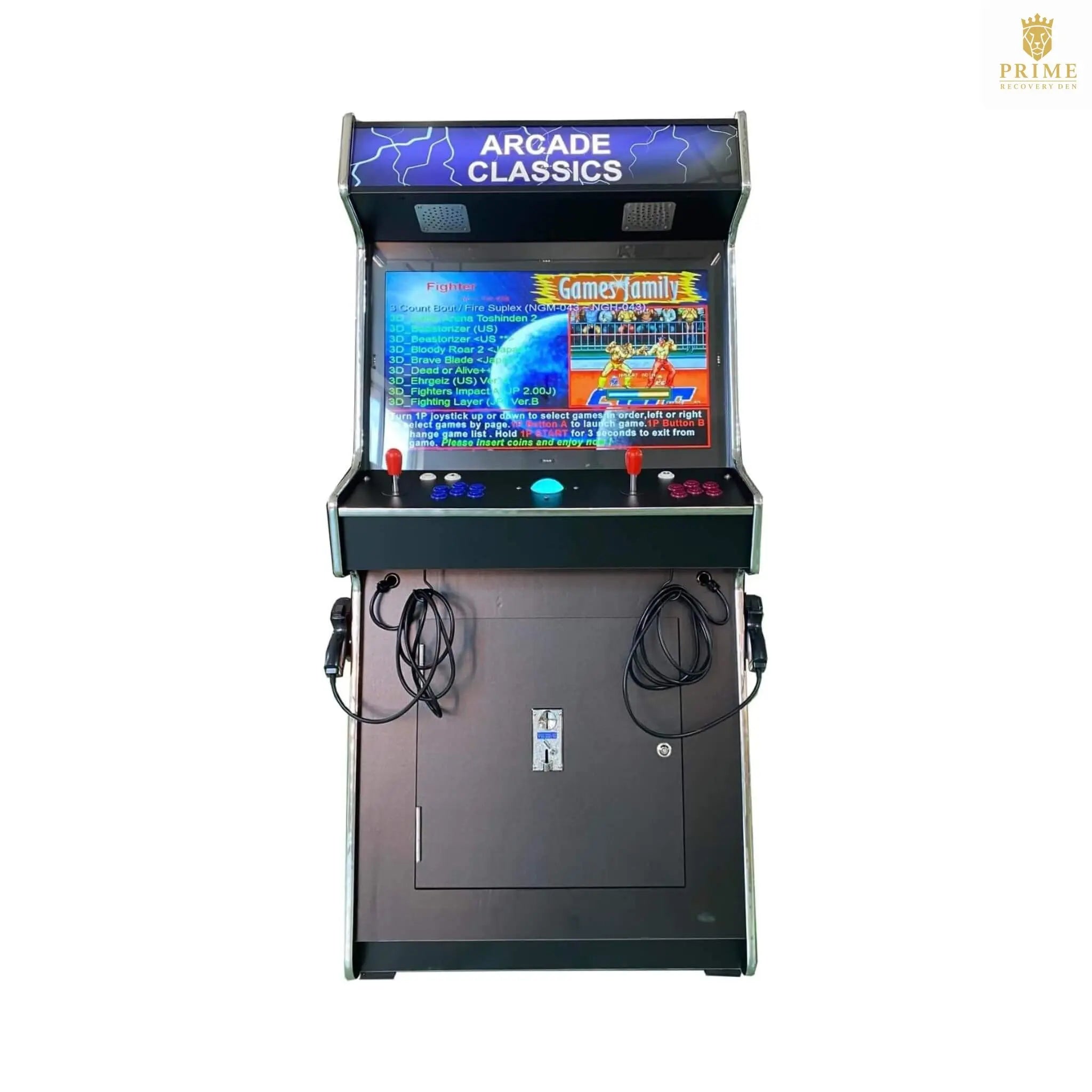 Full-Size Commercial-Grade 2-Player Upright Standup Arcade Machine With 4500 Classic Games And 2 Shooting Guns (SAK23984) SAKSBY WHOLESALE